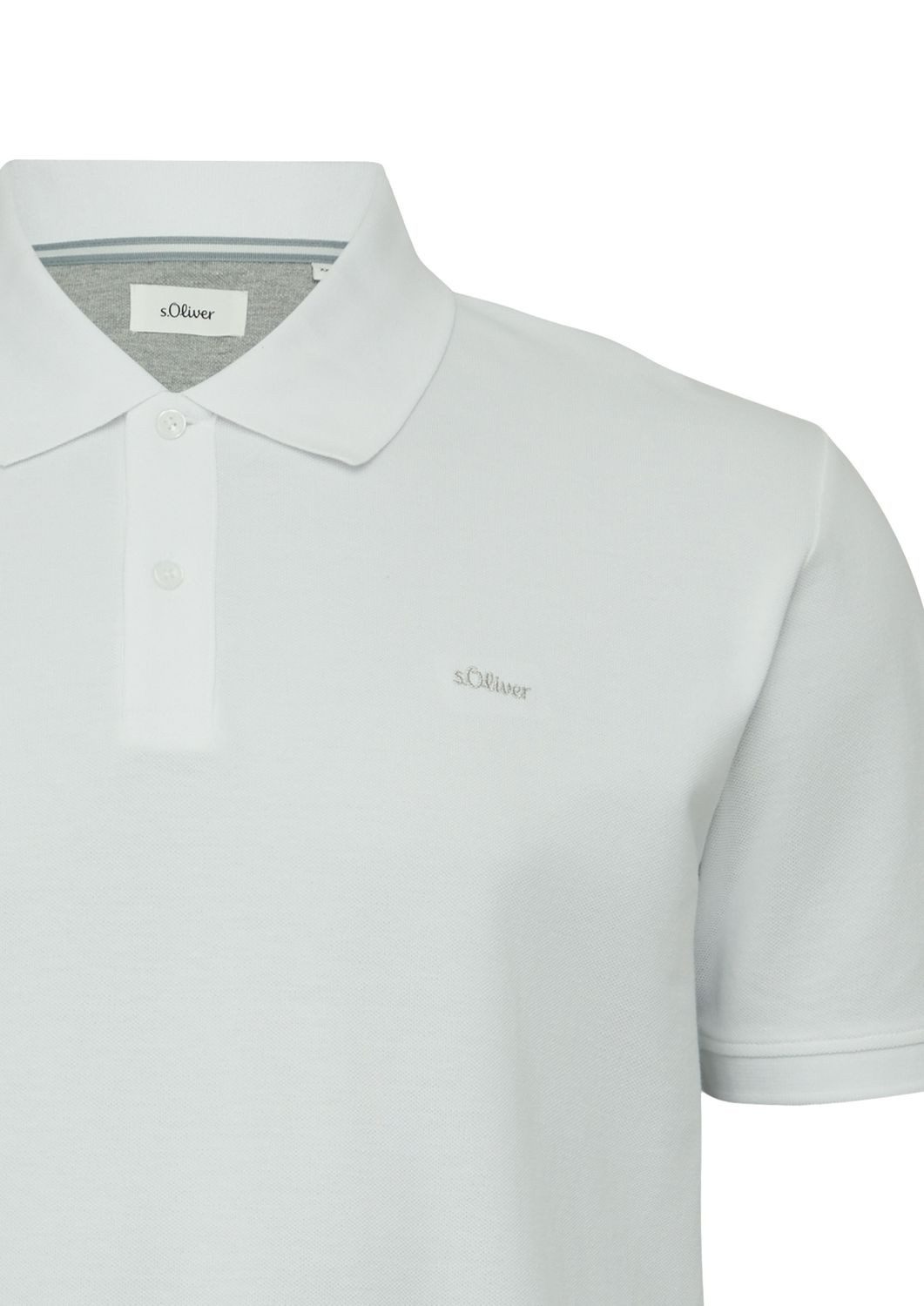 s.Oliver Poloshirt Poloshirt BIG SIZE kurzarm, Kragen, Knöpfe, Logo