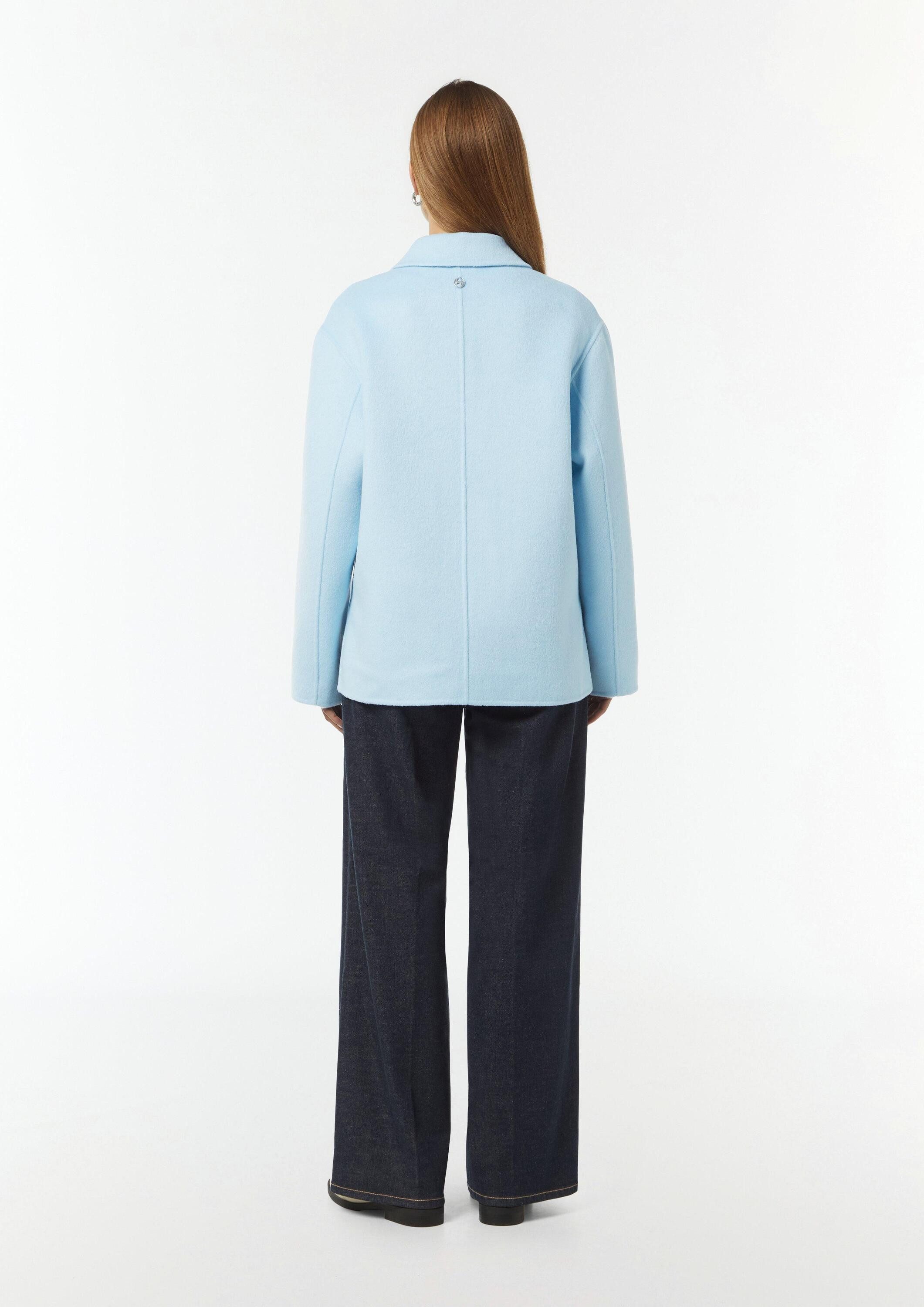 comma Funktionsjacke Outdoor-Jacke Weiche Hemdjacke aus Wollmix in Oversize