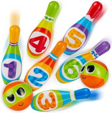 XDeer Lernspielzeug Kegelspiel für Kinder,Pädagogisches Bowlingset,Montessori Spiele, Outdoorspielzeug,Präfektes Spielzeug für drinnen und draußen