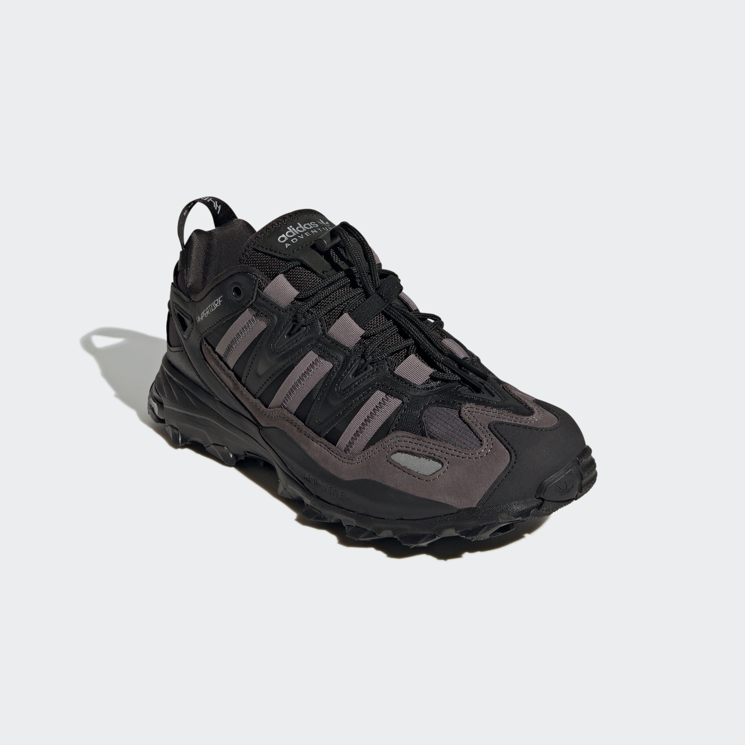 adidas Originals HYPERTURF Trace Sneaker Metallic / / Silver Core Black Grey