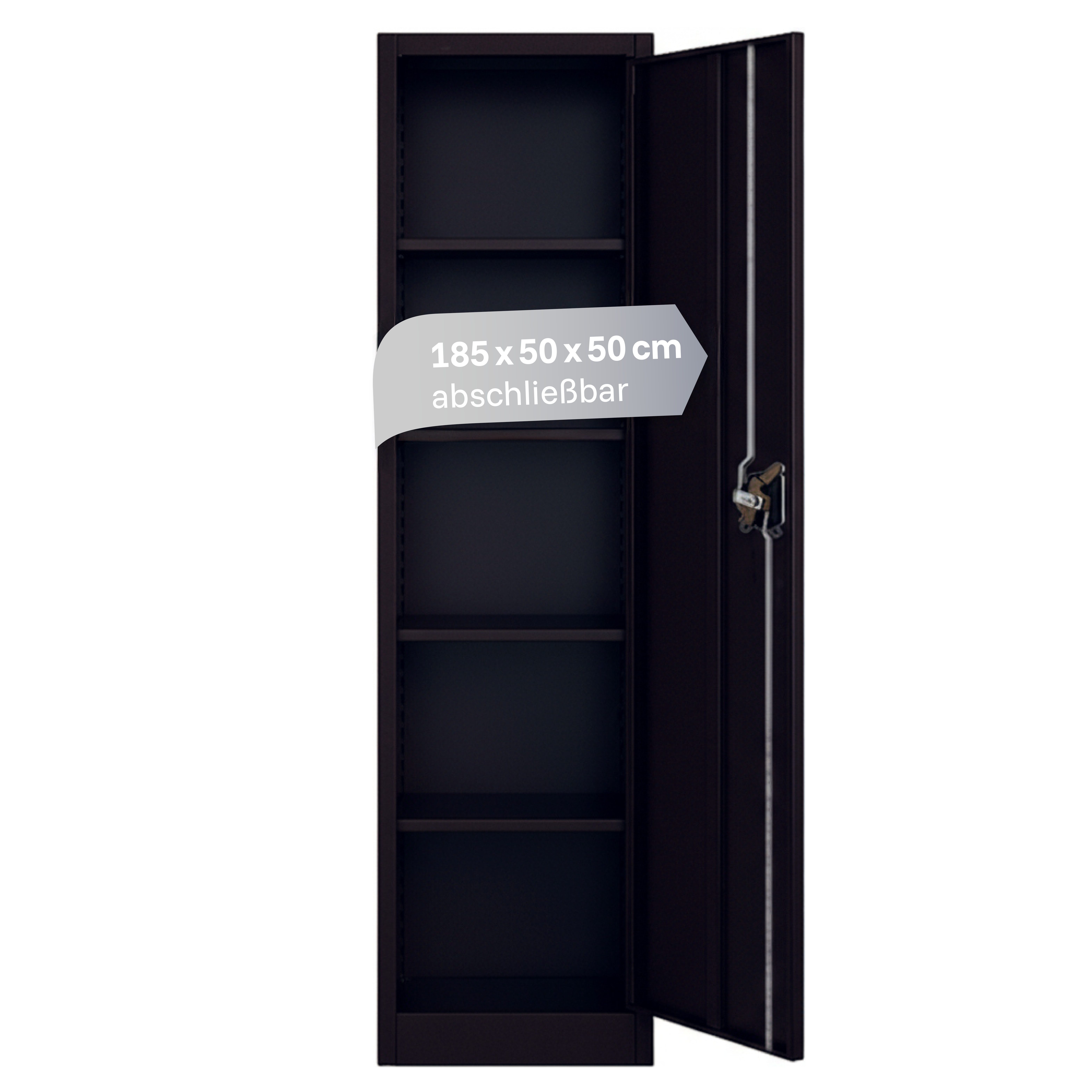 LagerZwei Aktenschrank Stahlschrank 185x50x50 cm abschließbar