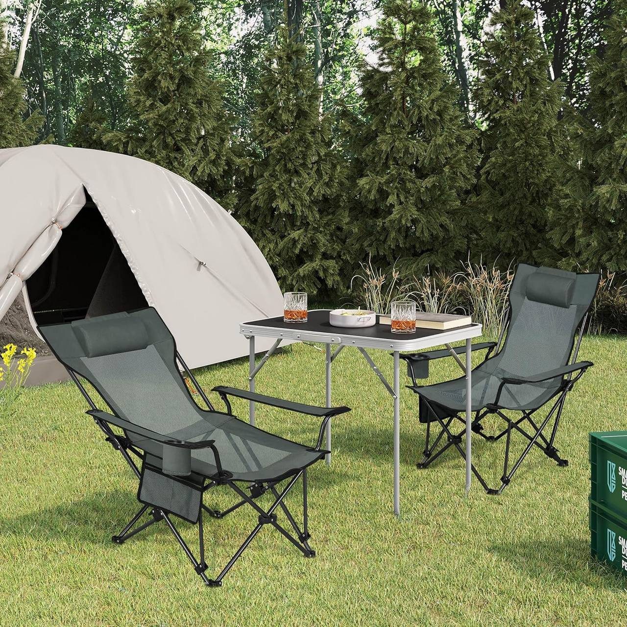 Woltu Campingstuhl, klappbar, verstellbare Rückenlehne, Ultraleicht günstig online kaufen