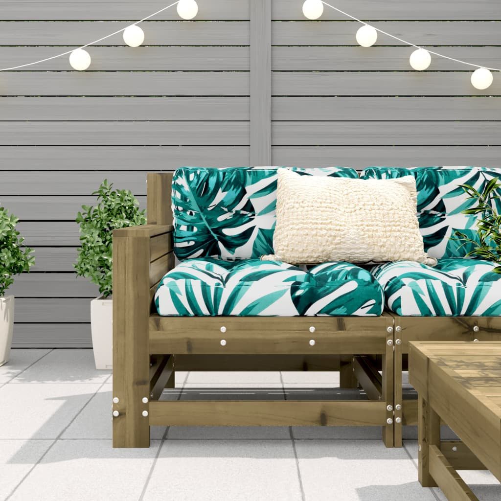 vidaXL Sofaelement Gartensofa mit Armlehne 69x62x70,5 günstig online kaufen