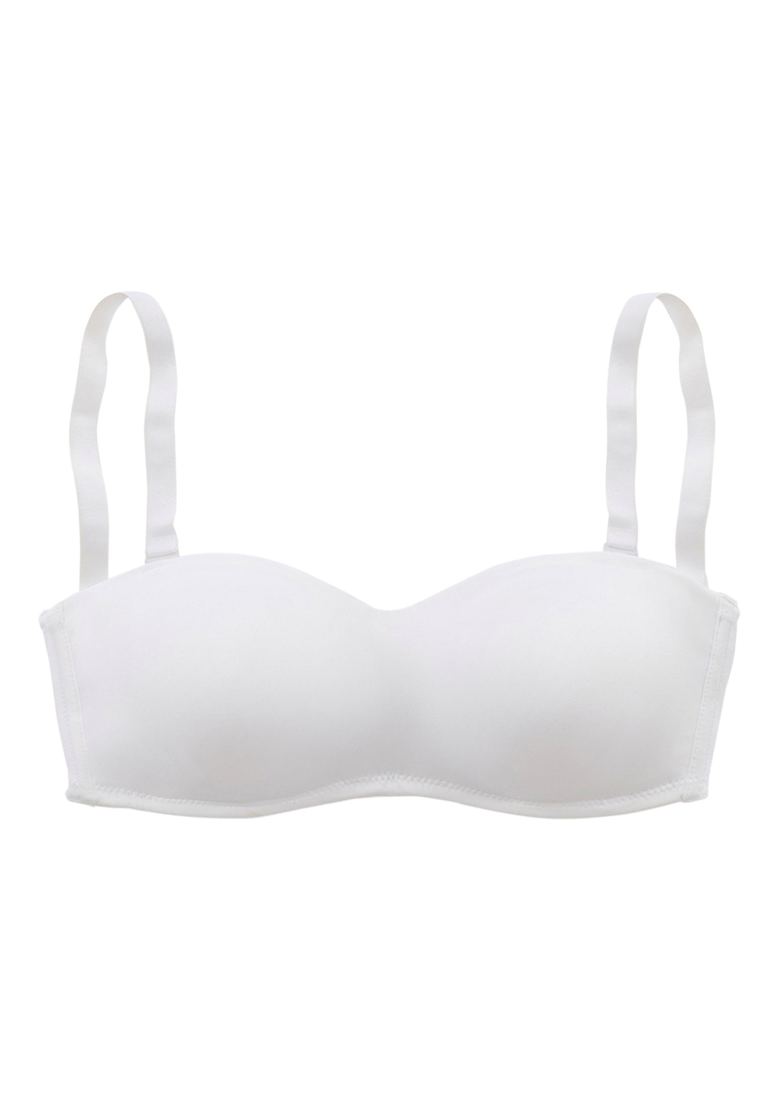 LASCANA T-Shirt-BH ohne Schale mit abnehmbaren Trägern, Basic Dessous