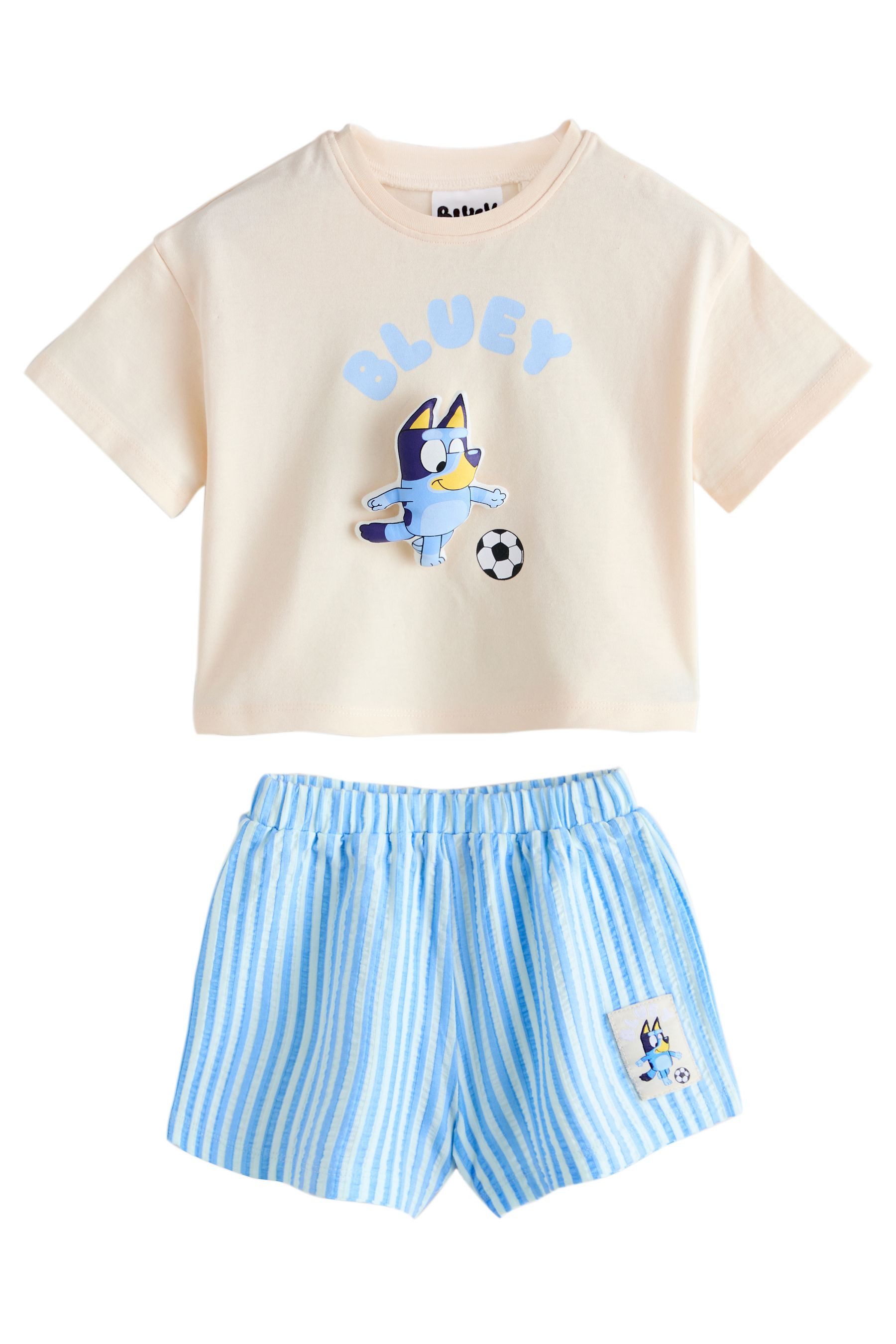 Next T-Shirt & Shorts Shorts-Set, Bluey Fußball (2-tlg)