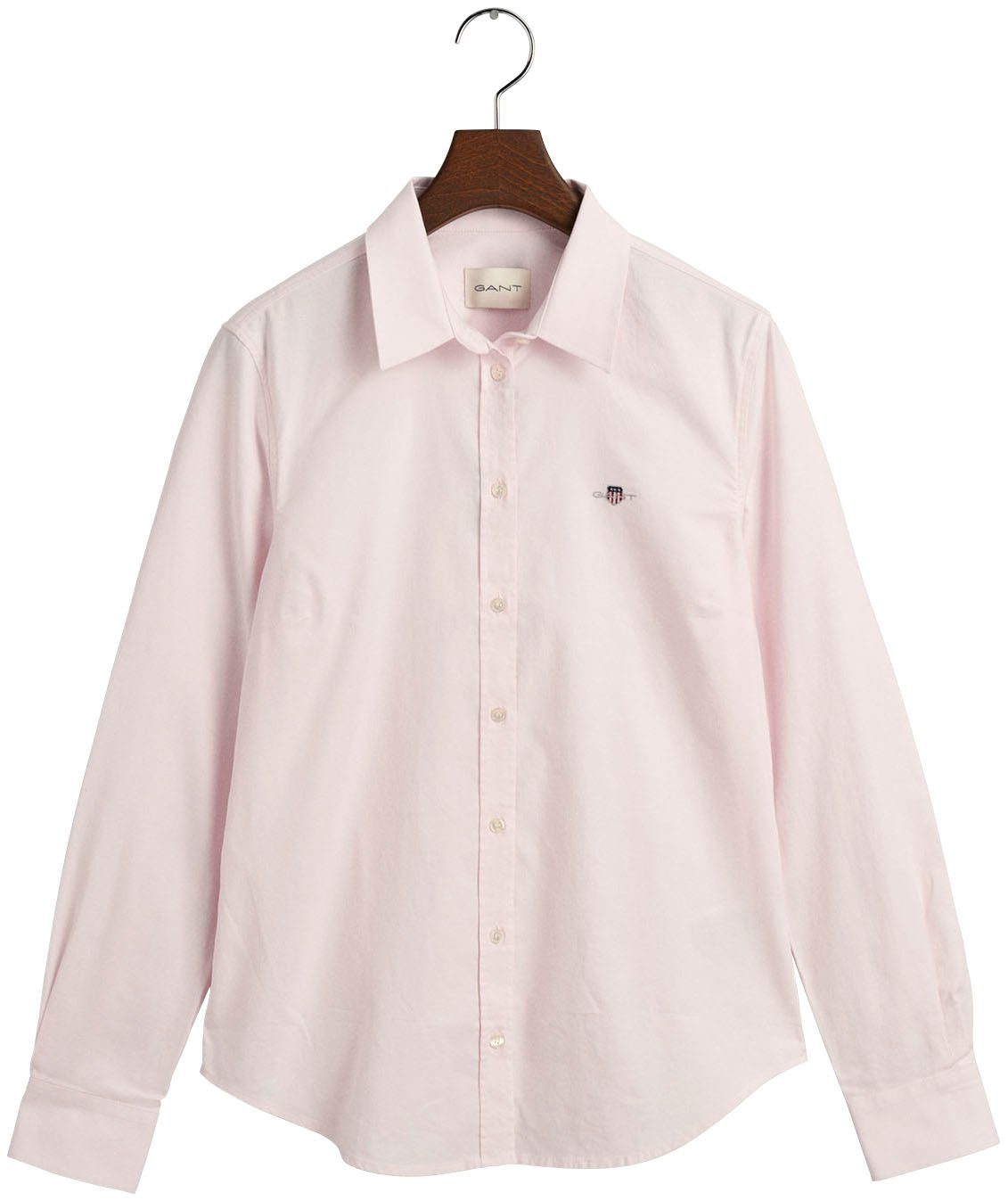 Gant Langarmbluse New Slim Stretch Oxford Blouse für bequemen Sitz u. Bewegungsfreiheit, New Slim Stretch, bügelfrei. Reduzierter Preis € 84,99. Unverbindliche Preisempfehlung € 119,95