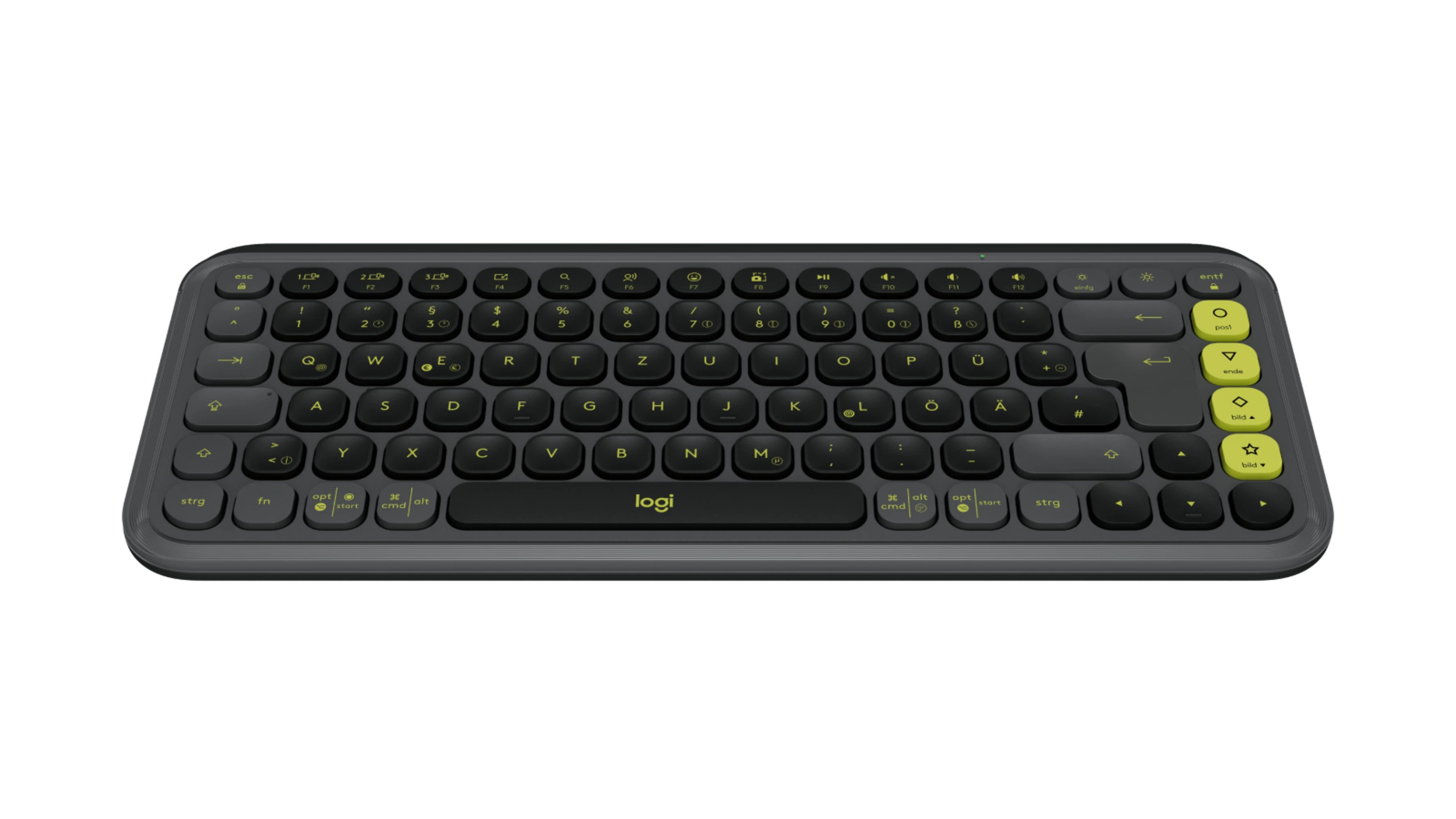 Logitech POP ICON KEYS - GRAPHITE - DEU - CENTRAL-419 Gaming-Tastatur (Hergestellt aus recyceltem Kunststoff)