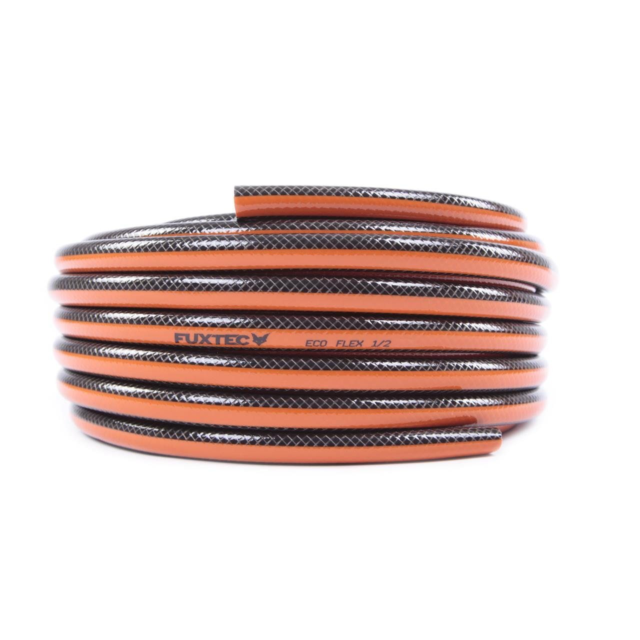 FUXTEC Bewässerungsschlauch FX-EF1-2, 1/2 Zoll, 20m, 3-lagig, 25bar, UV-beständig, fest & elastisch