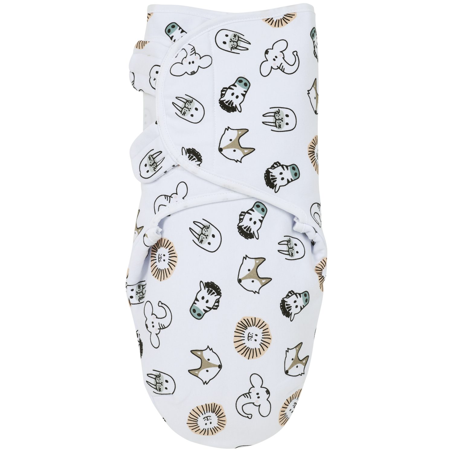 Meyco Baby Pucksack Animal Multicolour (100% Baumwolle, 1 tlg), 0-3 maanden