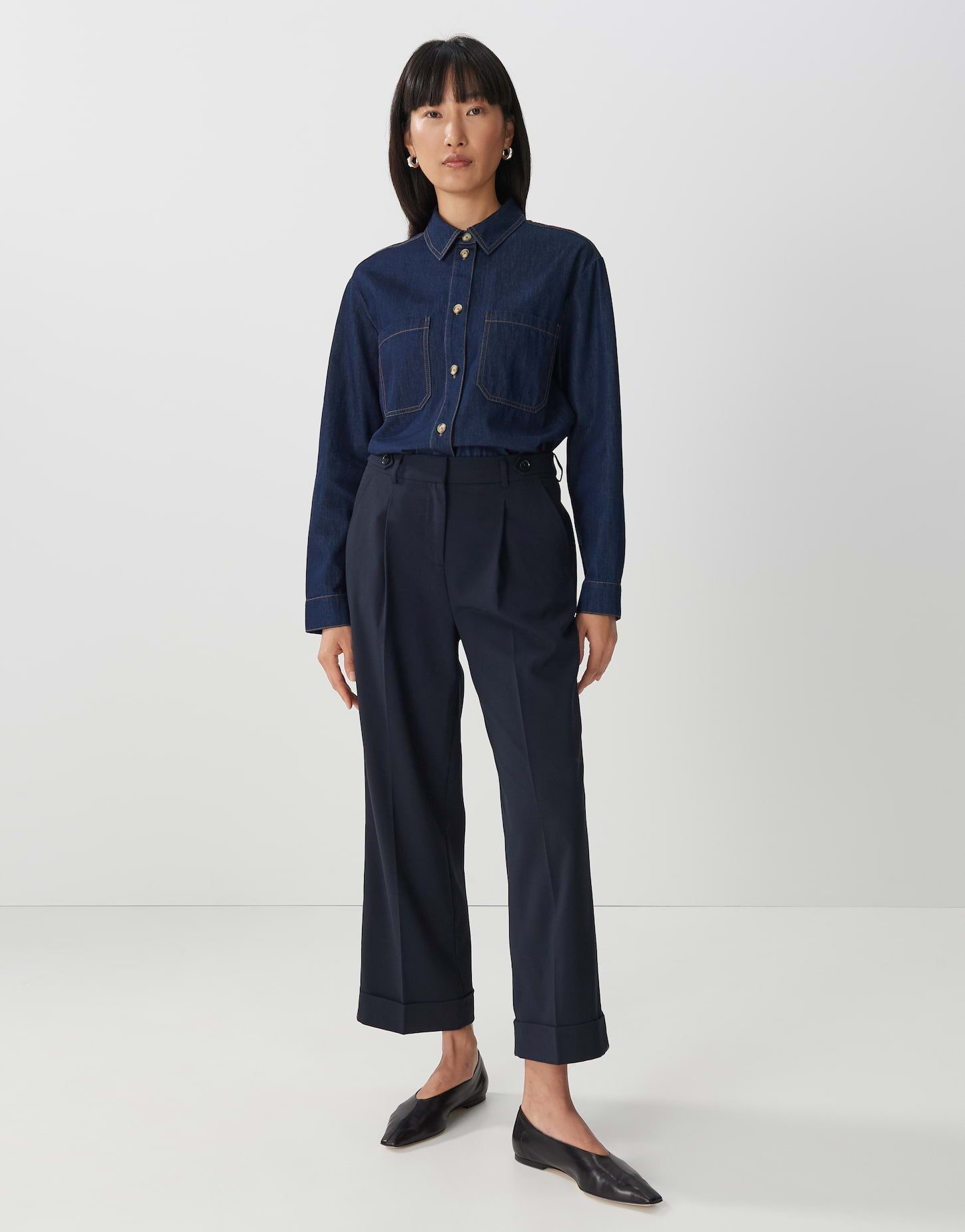 someday Bundfaltenhose Cisilia uni