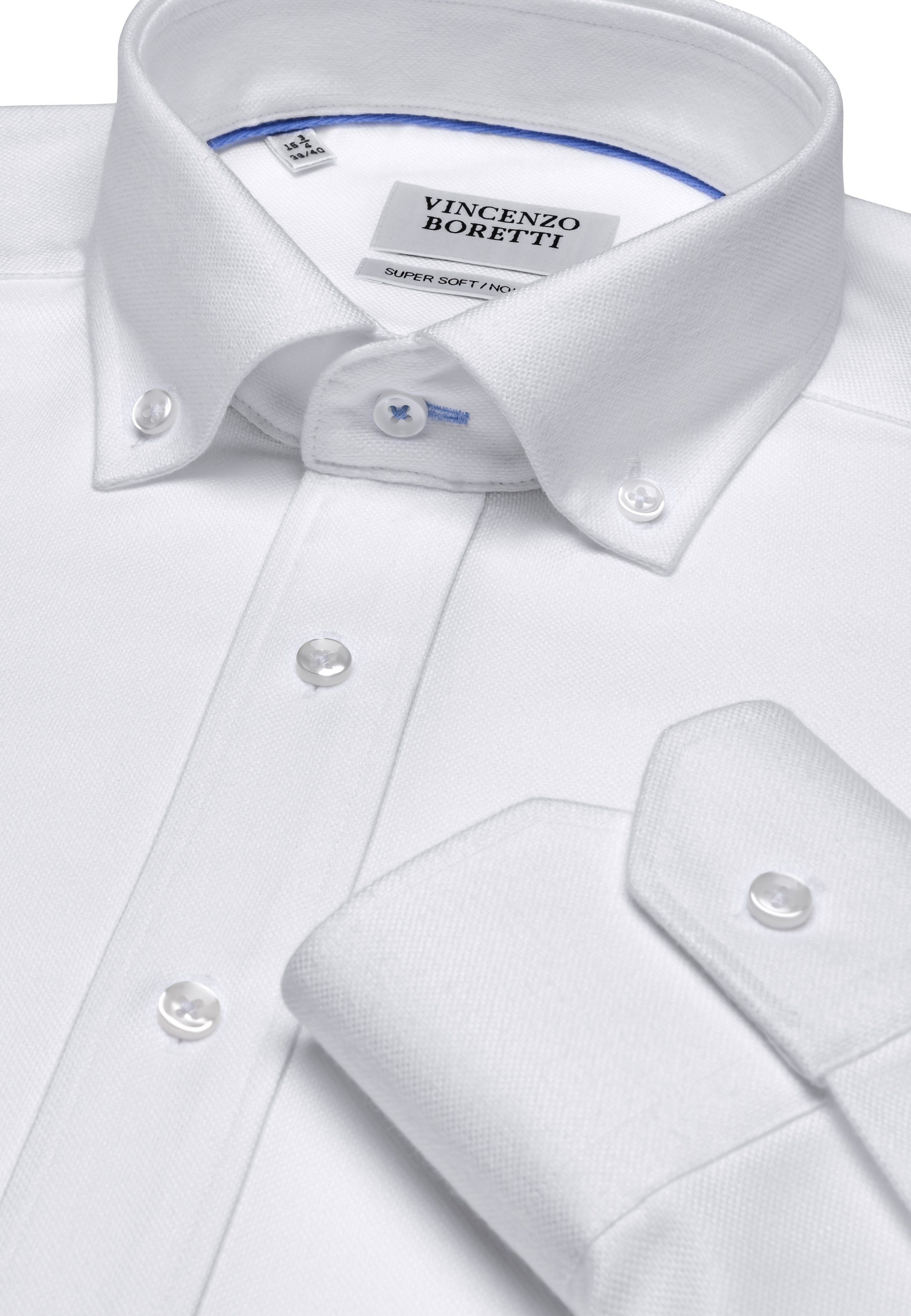 Vincenzo Boretti Businesshemd gerader Schnitt bügelfrei soft Oxford günstig online kaufen