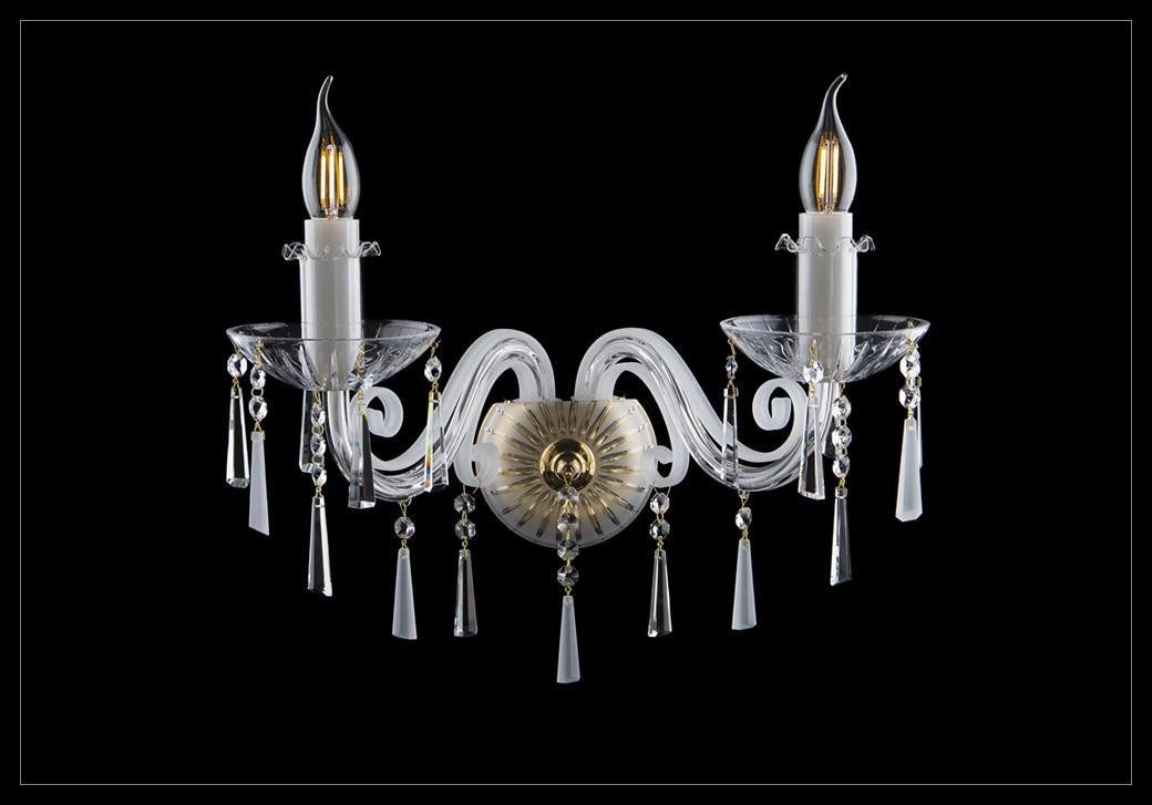Xlmoebel Wandleuchte Bohemia IVELE Kristall Wandleuchte mit elegantem Design, Hergestellt in Europa