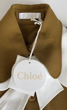 Chloé Midikleid Chloé Pussybow-ties Pussy-Bow Schleifenkragen Dress Schleifenkragen Mi