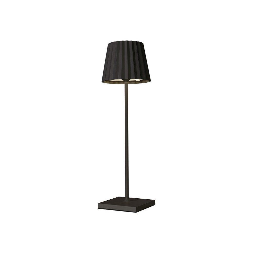 SOMPEX Tischleuchte Akku-Tischleuchte 38 cm 2,4 W Troll 2.0 schwarz, Aluminium, schwarz