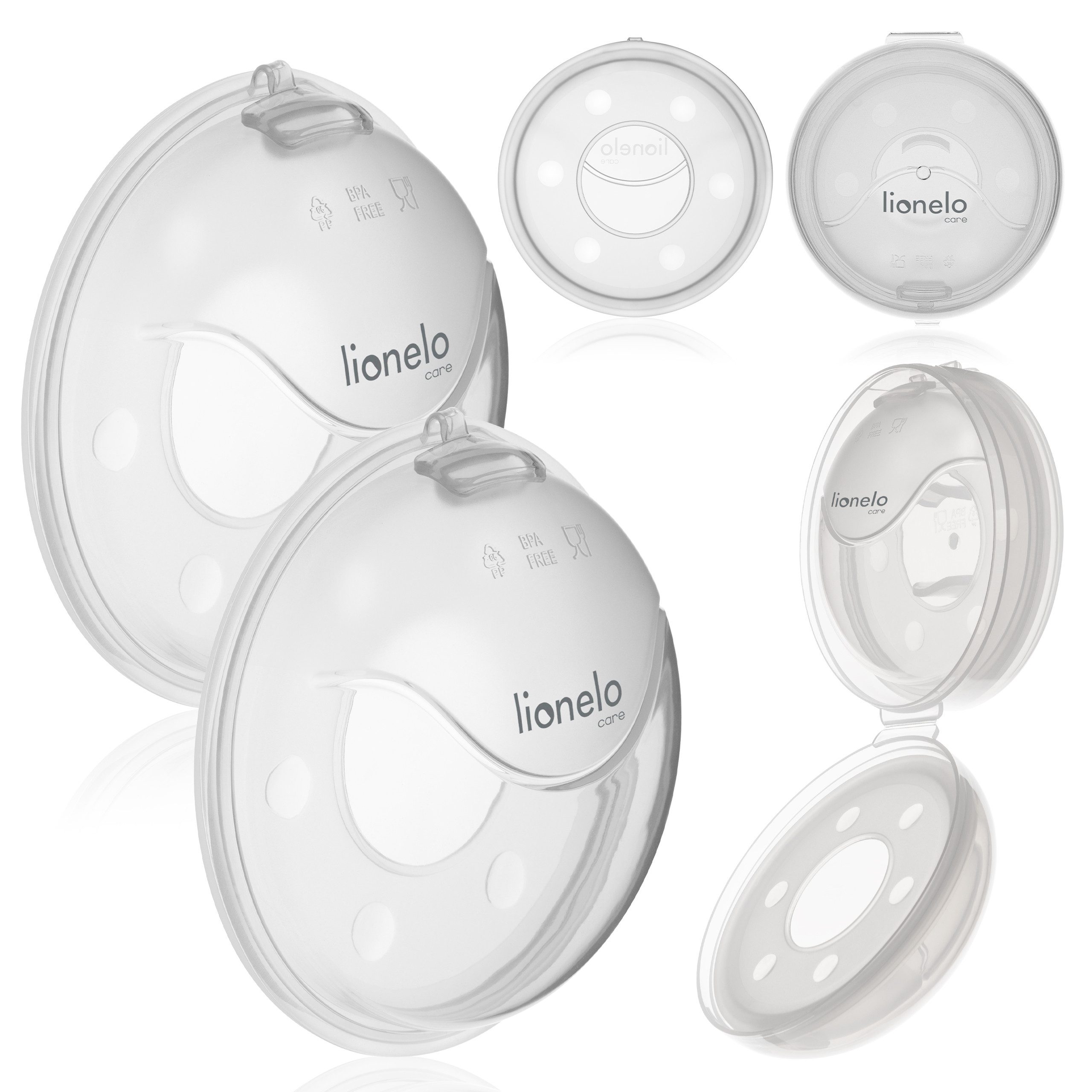lionelo Milchbehälter MILKY PLUS, 2er-Set/40 ml pro Stück/Etui/leicht/sterilisierbar