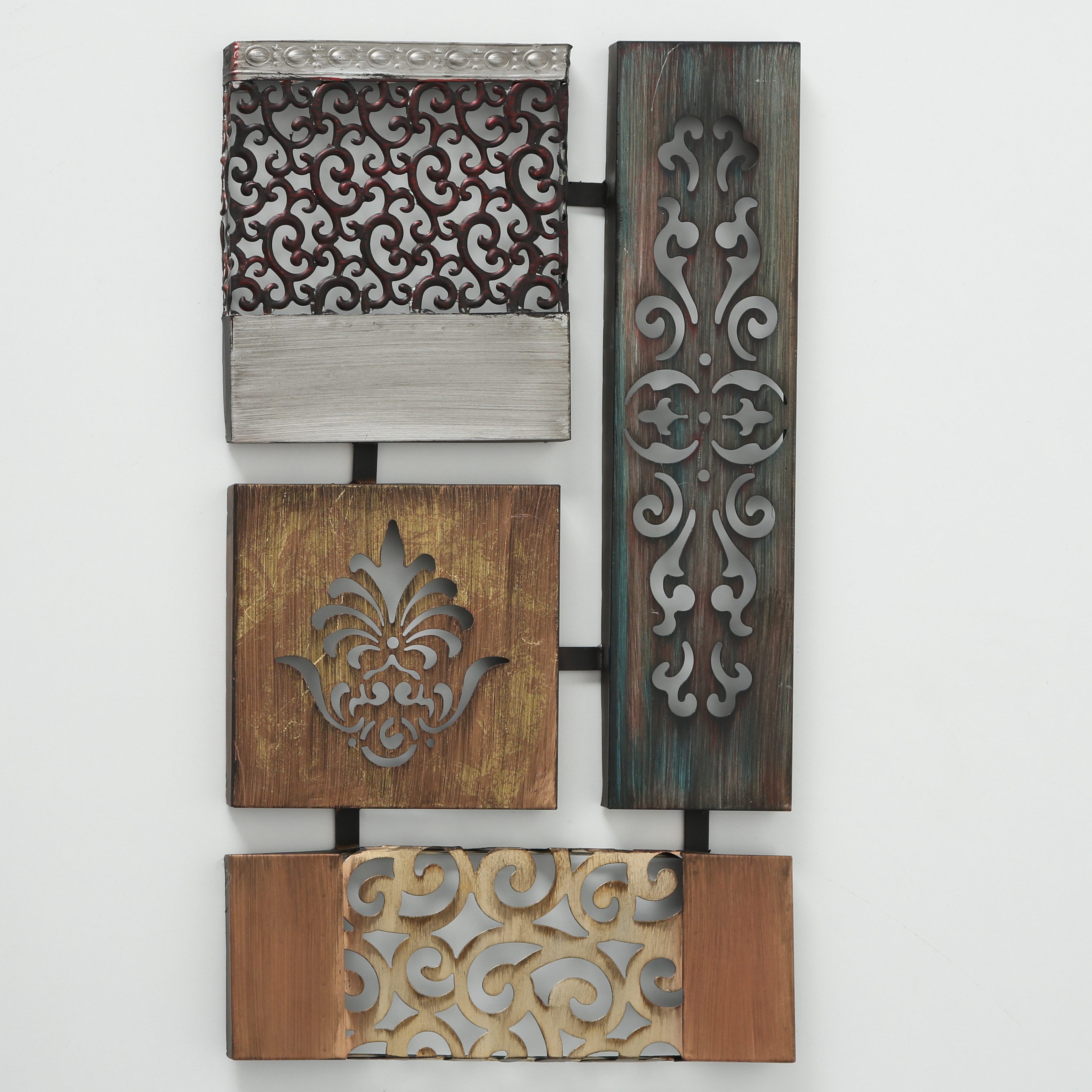 BOLTZE Wandbild Boltze Wandobjekt Wandbild Eisen lackiert 68cm, Bild Metal