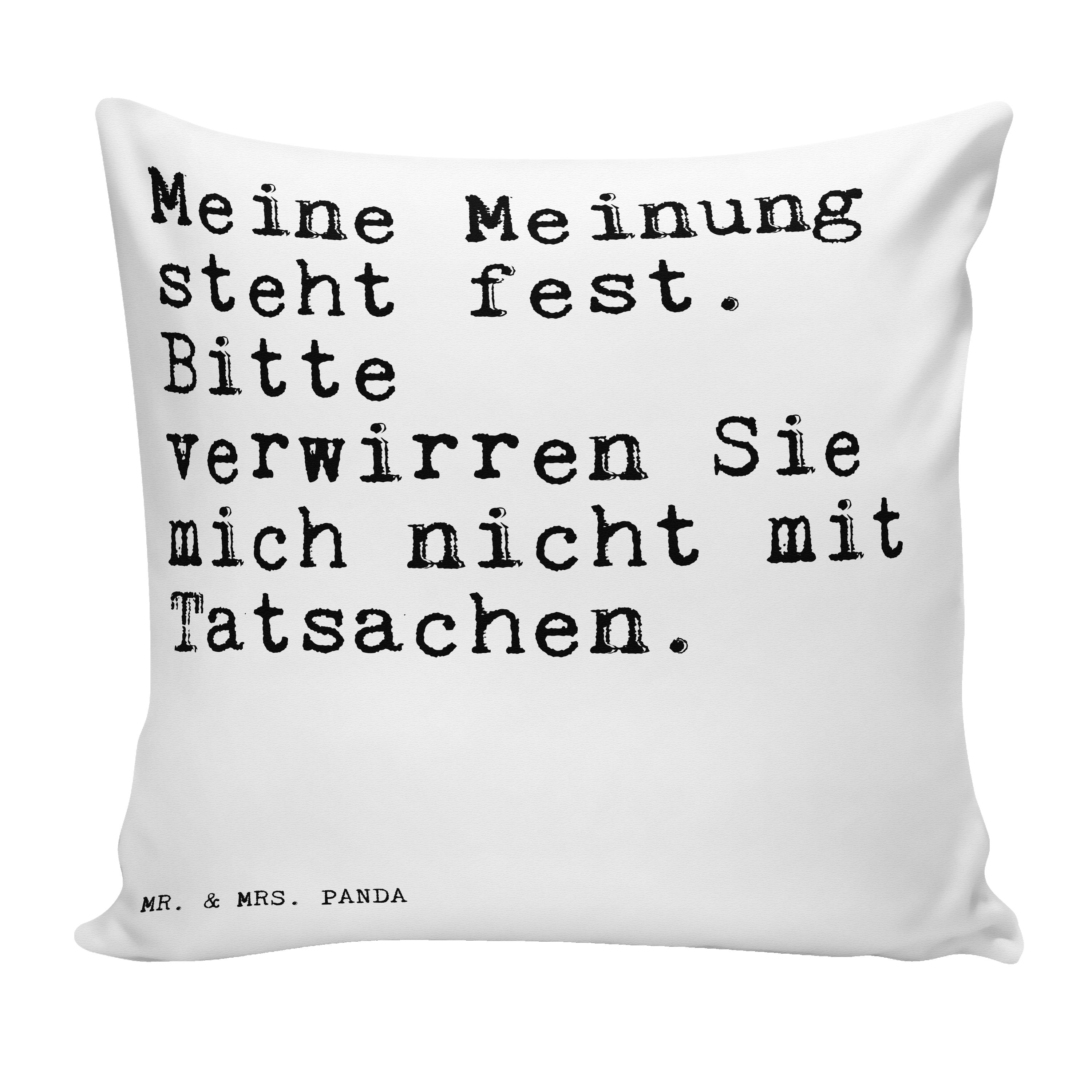 Mr. & Mrs. Panda Dekokissen »Meine Meinung steht fest.... Weiß