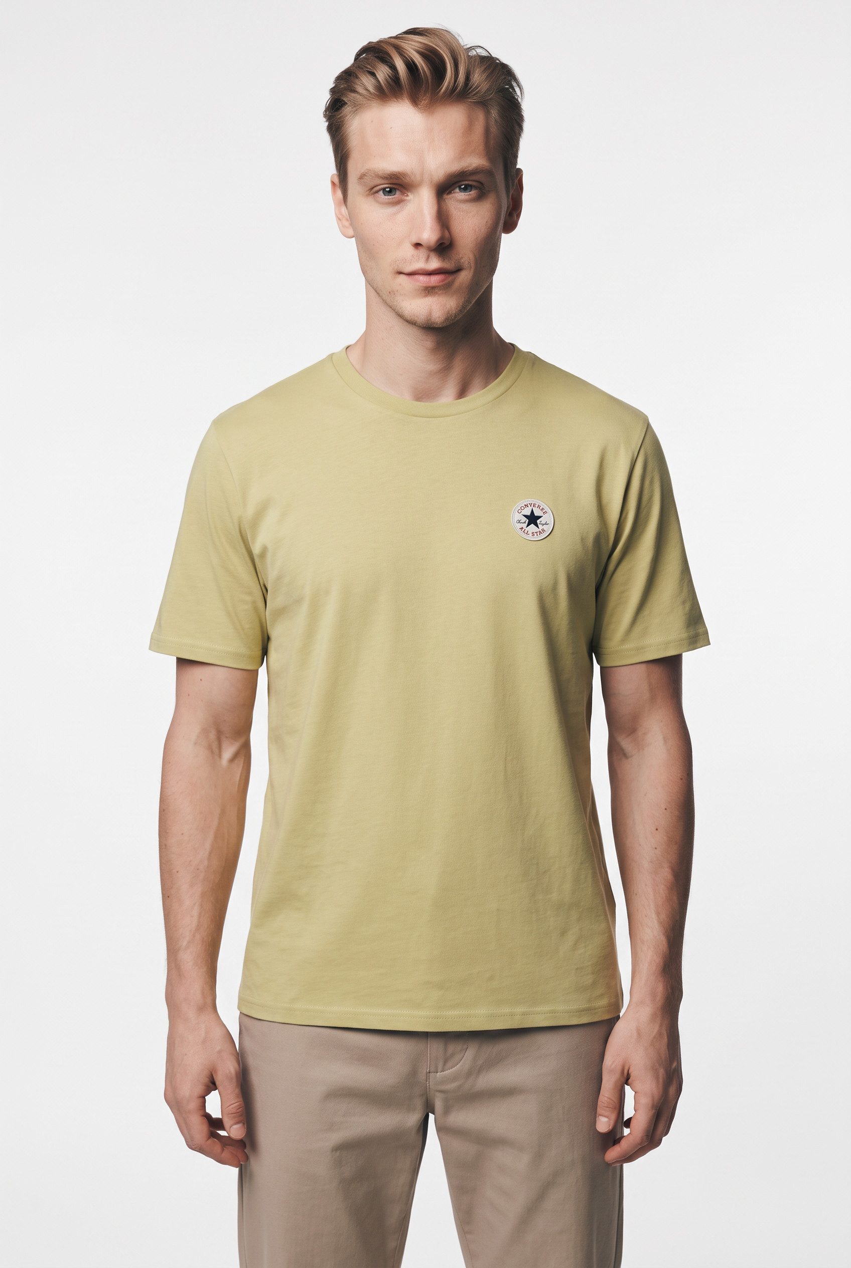 Converse T-Shirt Kurzarm-Design, aus Baumwolle, bequeme Passform, klassischer Schnitt