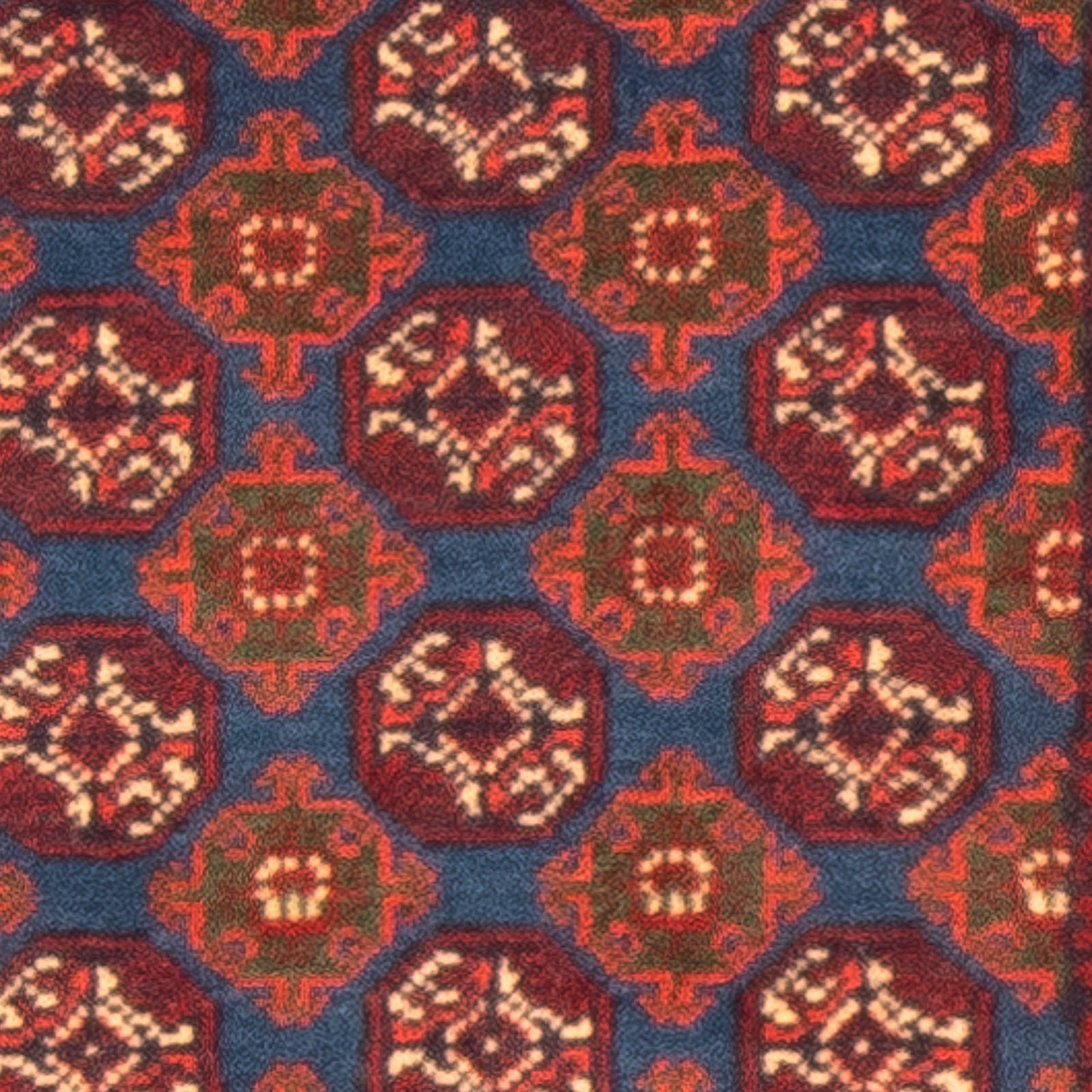 Orientteppich Afghan 7 morgenland, - dunkelrot, Zertifikat Einzelstück 89 49 Höhe: Handgeknüpft, mm, rechteckig, x Wohnzimmer, mit cm 