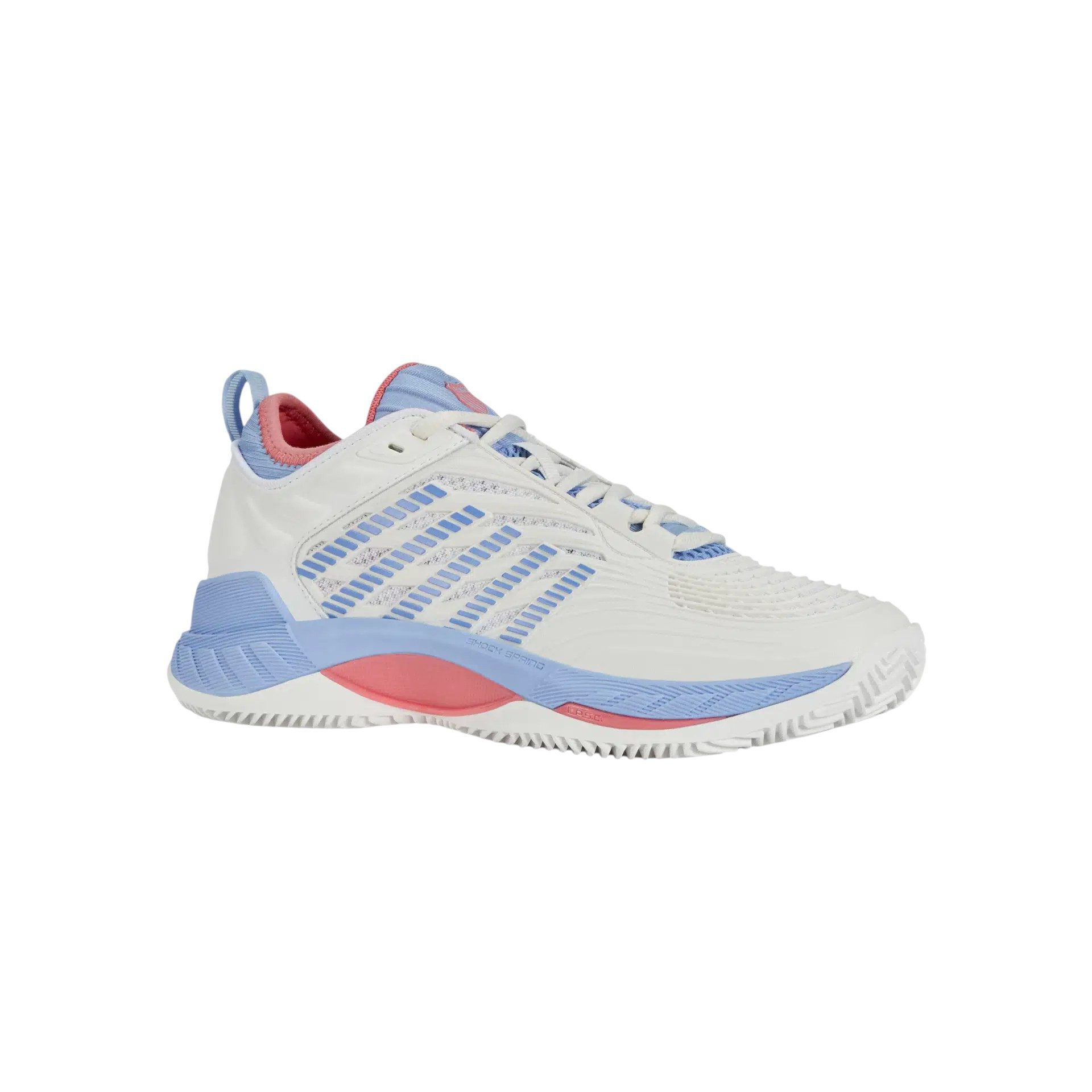 K-Swiss Performance Hypercourt Supreme 2 HB Clay/Sandplatz weiss/hellblau/pink Damen Tennisschuh