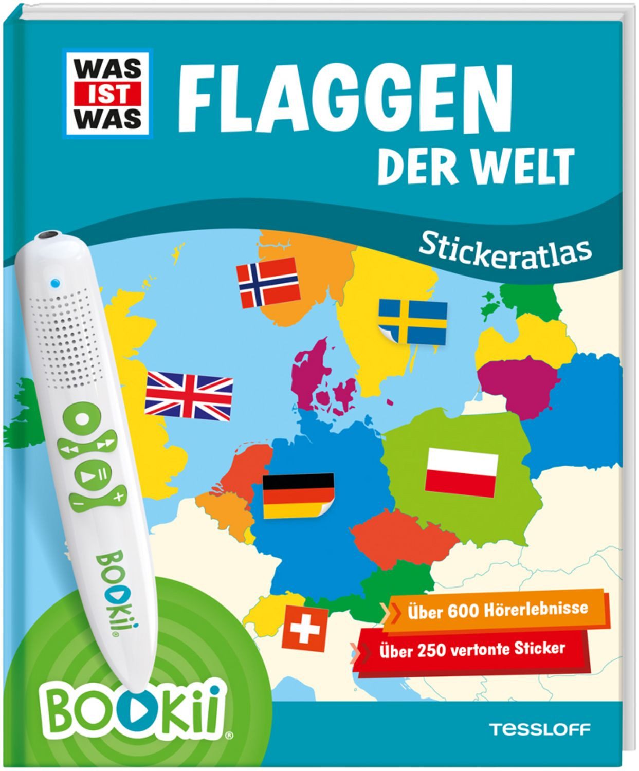 BOOKii® WAS IST WAS Stickeratlas Flaggen der Welt. / Manfred Baur