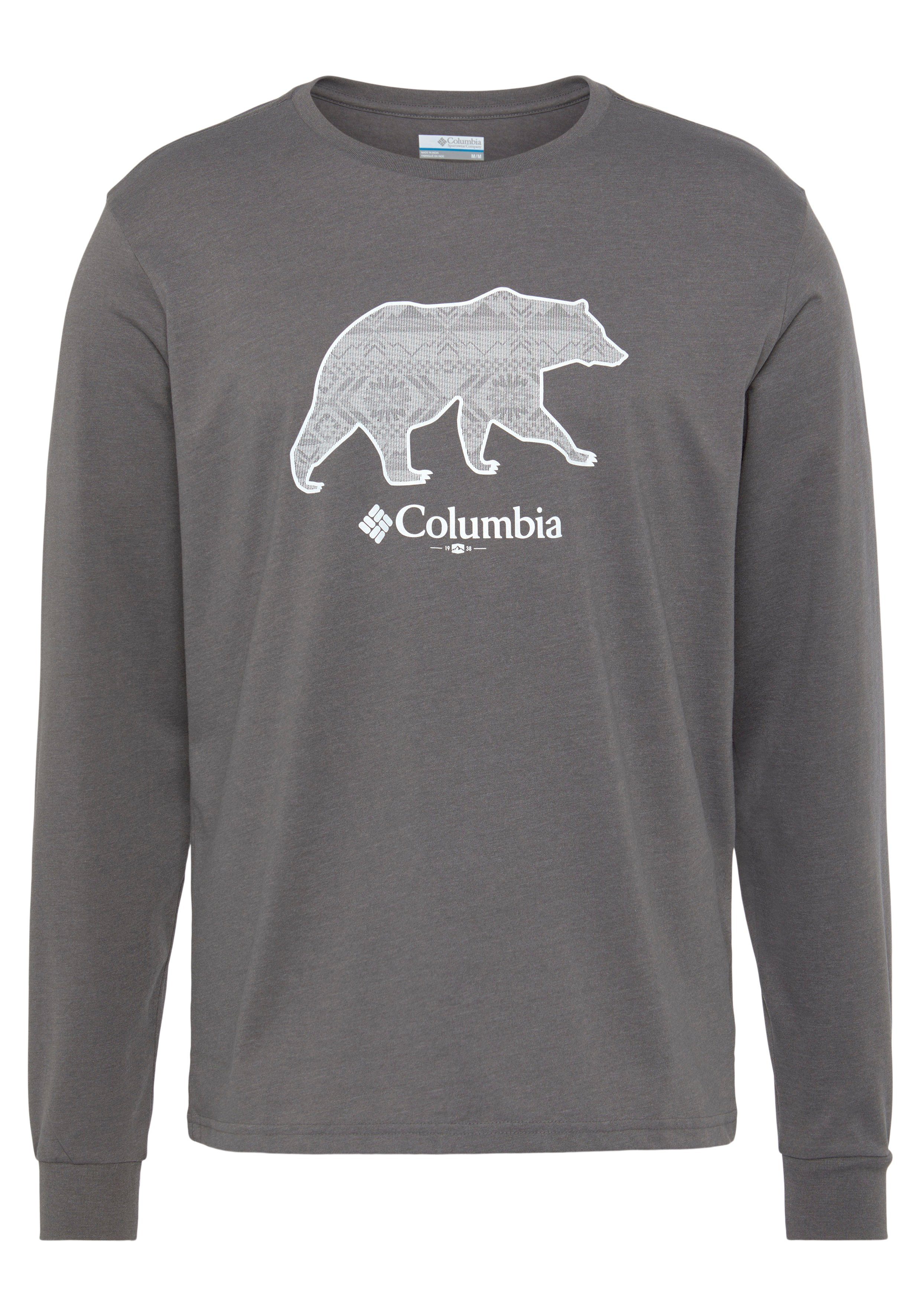 Columbia T-Shirt CSC Seasonal Logo LS Tee 025 city grey