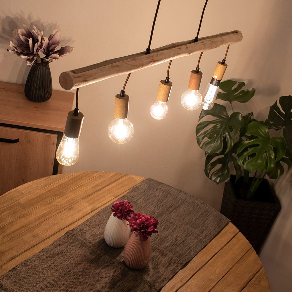Leuchtmittel Pendel Stil nicht Hängeleuchte, Vintage Wohn rostfarben Lampe Decken inklusive, Globo Zimmer