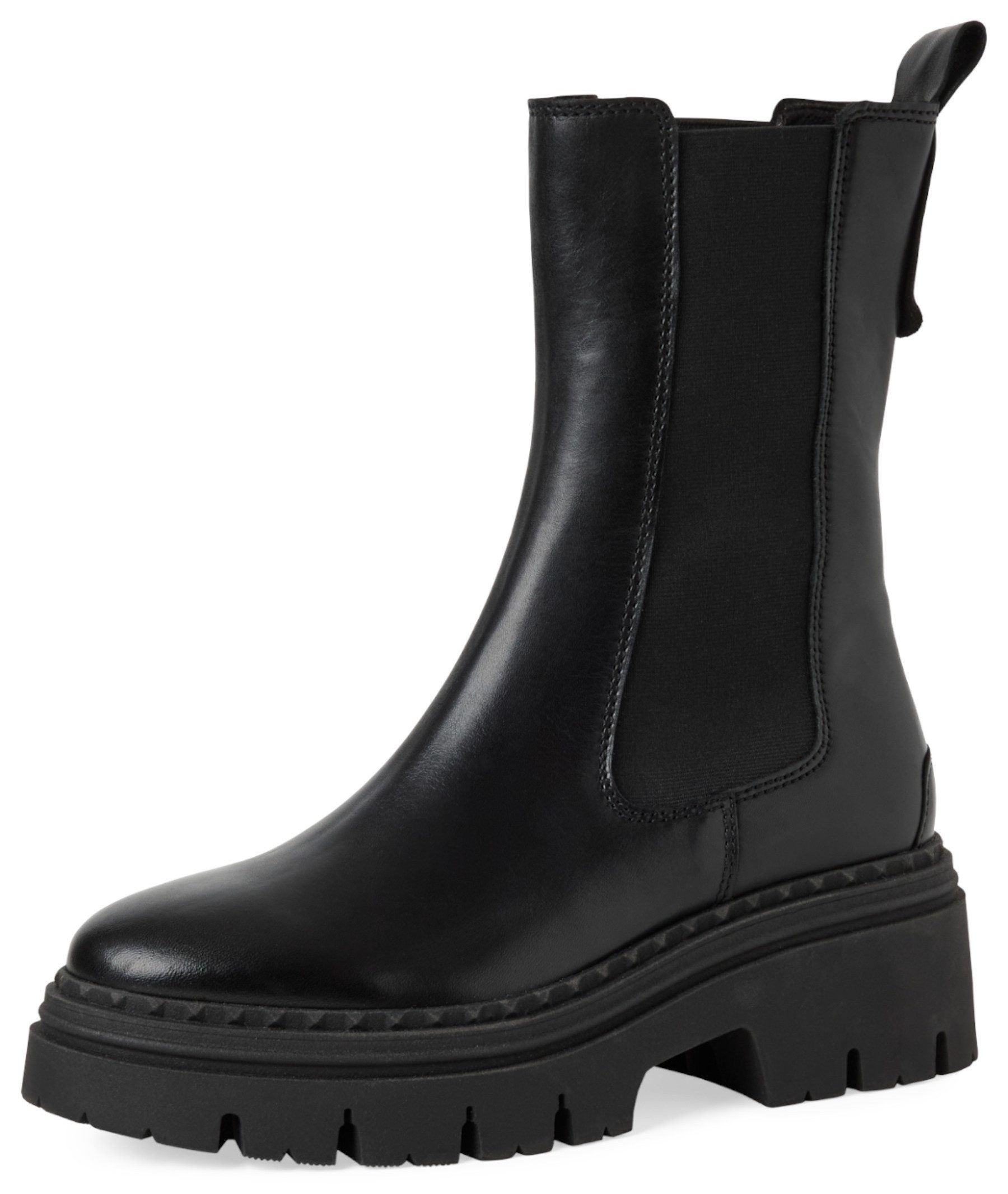 Tamaris 1-25487-45 003 Black Leather Stiefelette