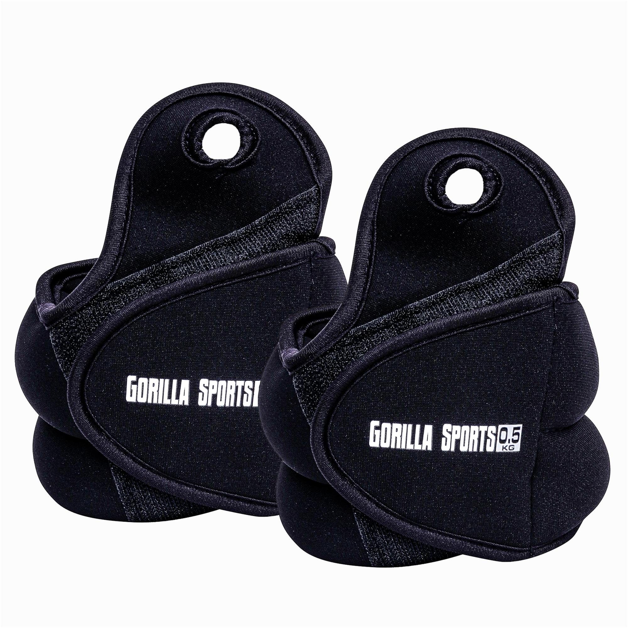GORILLA SPORTS Gewichtsmanschette Handgelenkgewichte, Paar, mit Daumenschlaufen und Klettverschluss