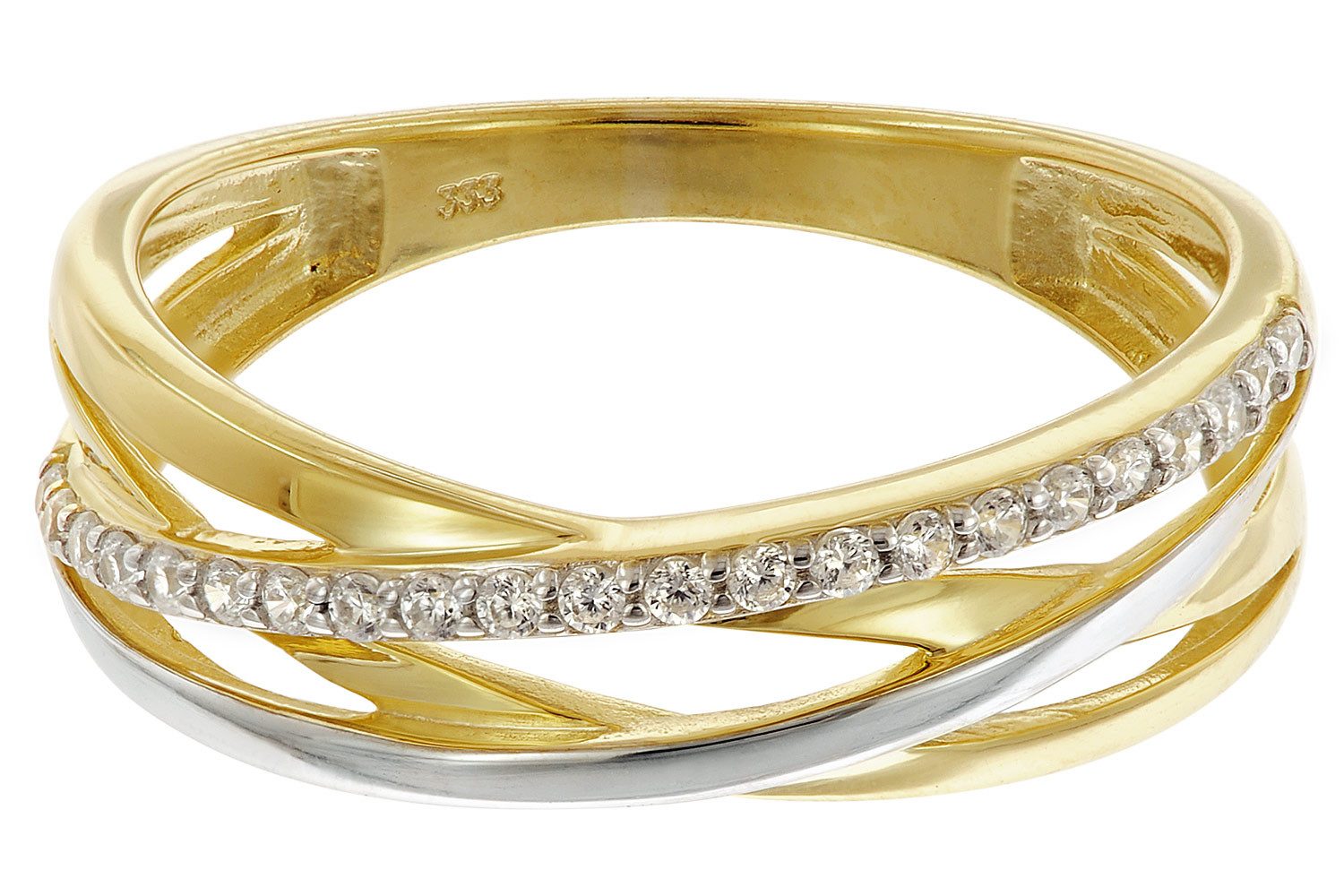trendor Goldring Gold 333/8K Bicolor mit günstig online kaufen