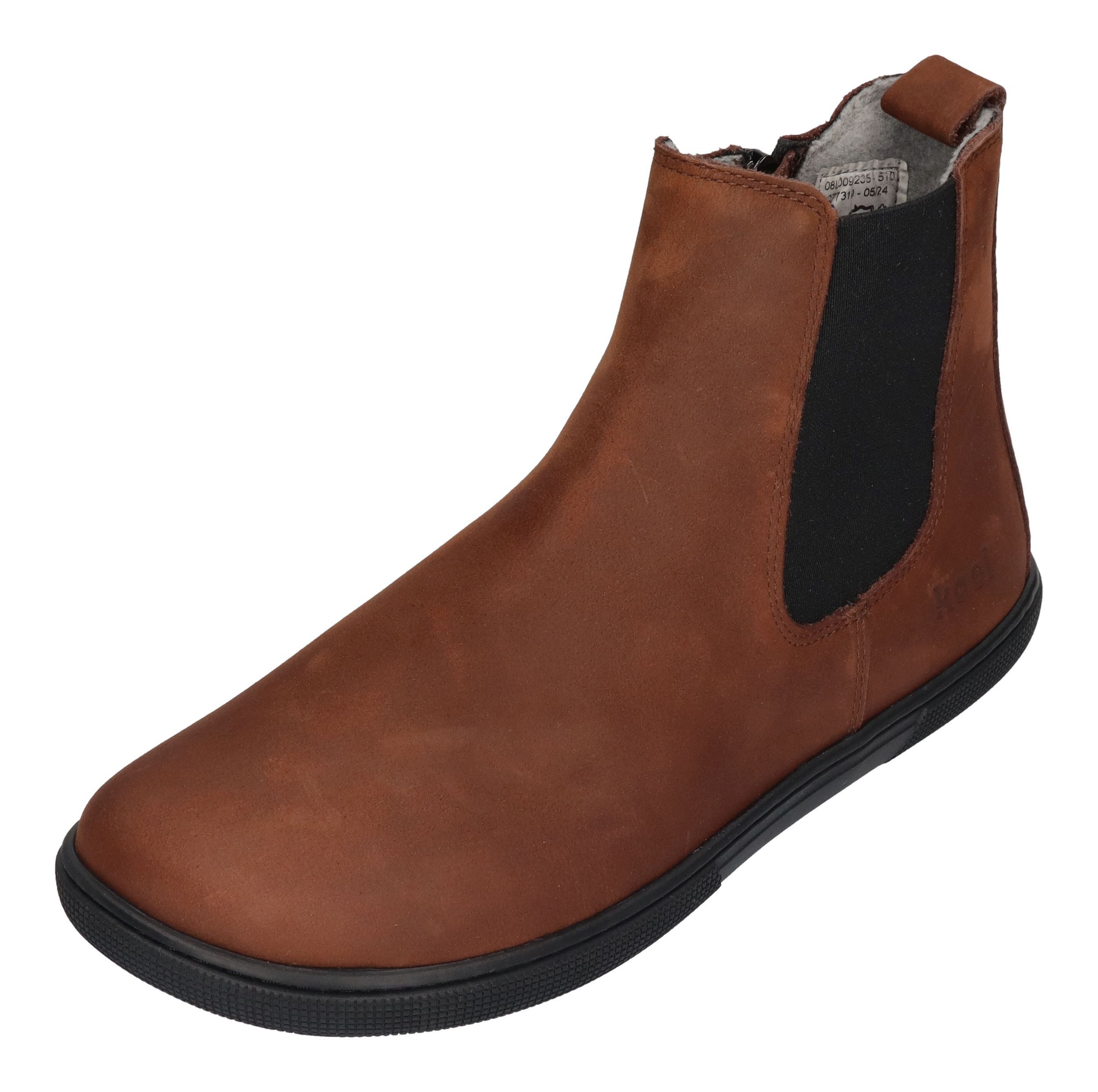 KOEL FILAS MERINO Barfußschuh chocolate