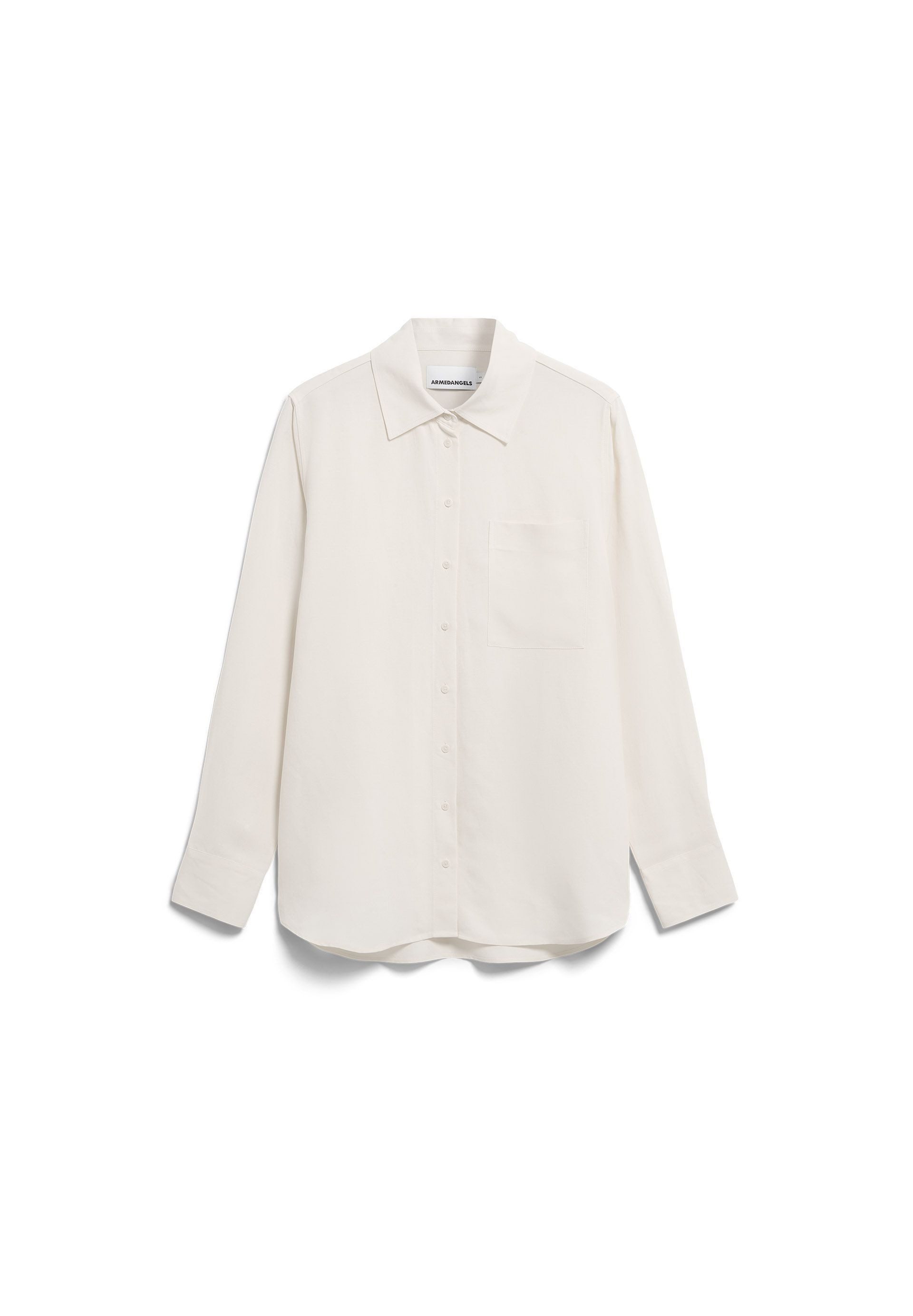 Armedangels Langarmbluse LINEN BLEND Bluse aus Leinen-Mix Loose Fit