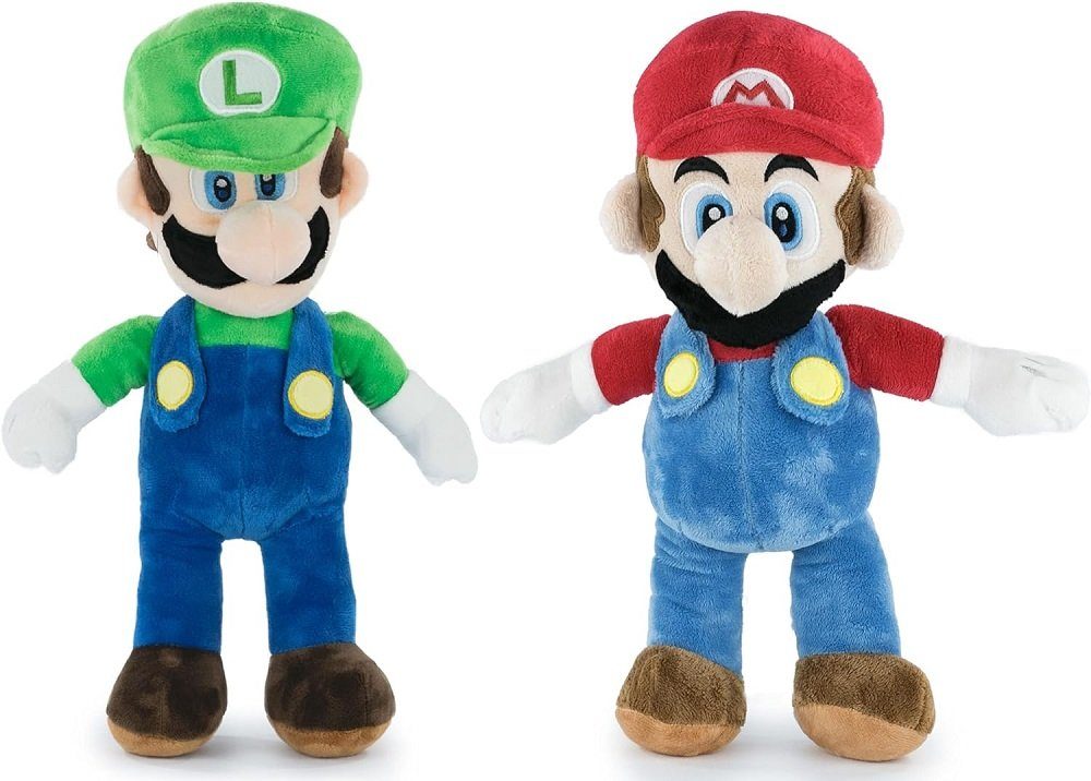 Plüschfigur Mario Bros ca. 33 cm und Luigi Bros ca 35 cm Plüsch