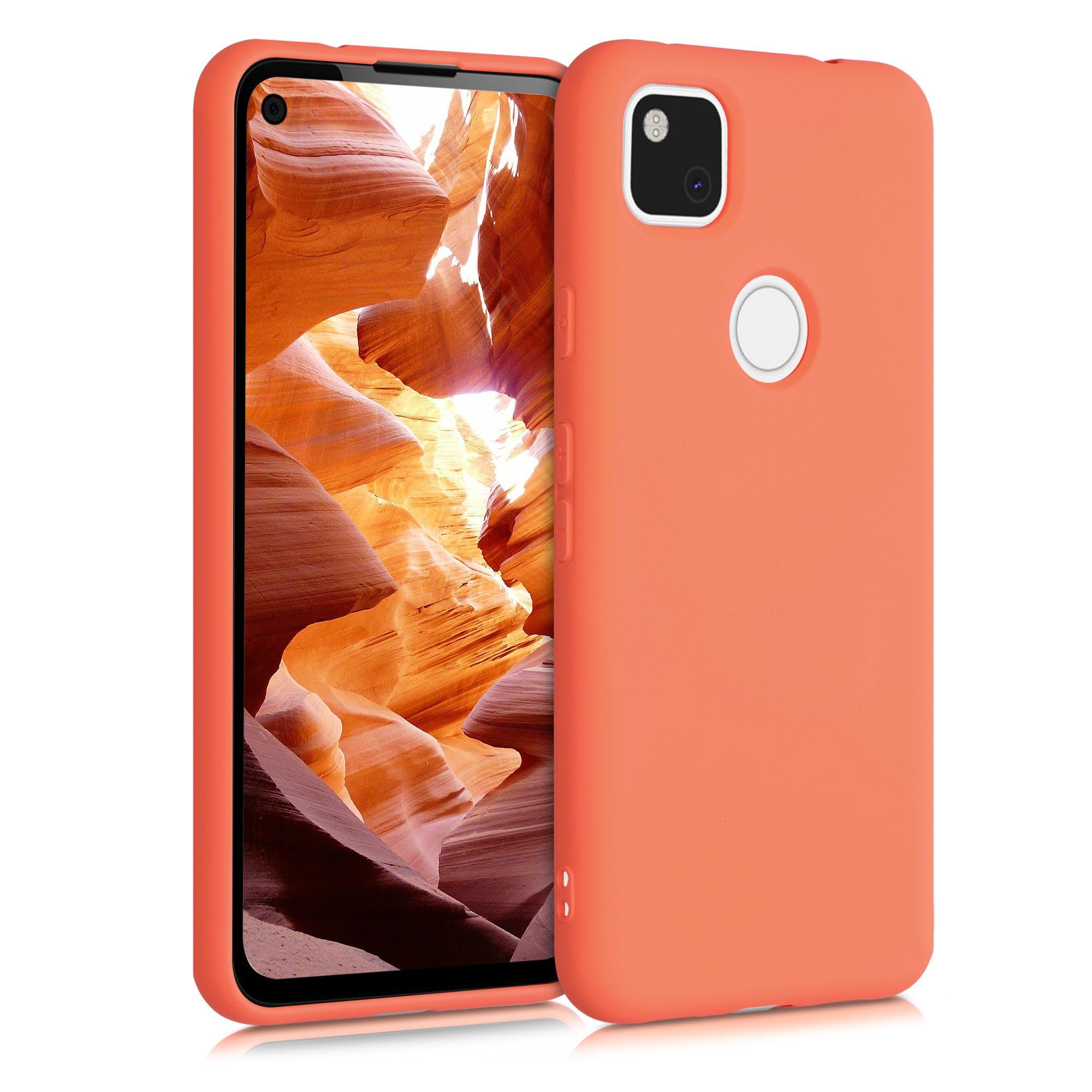kwmobile Handyhülle Slim Case für Google Pixel 4a, Hülle Silikon Handy - Handyhülle gummiert