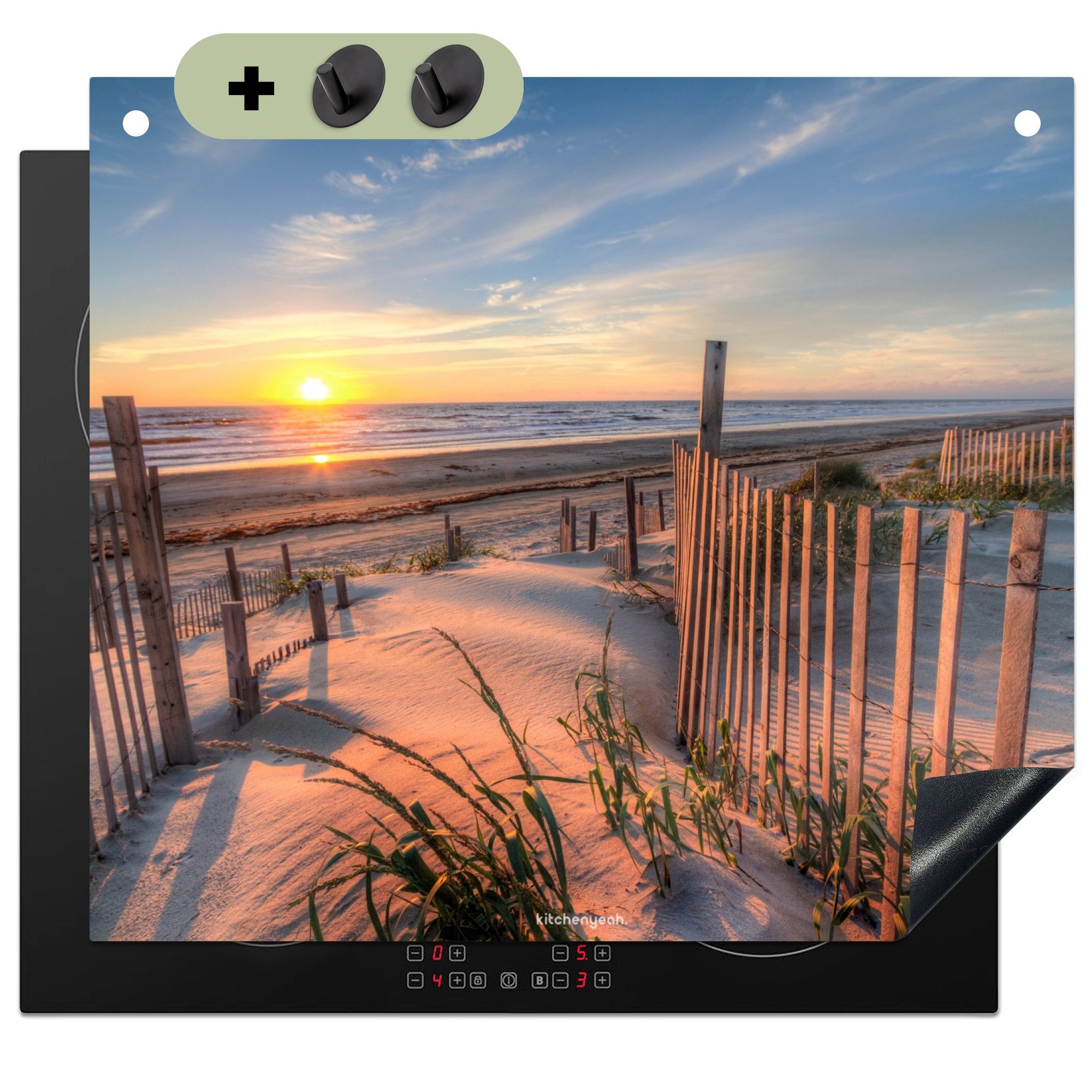 KitchenYeah Küchenrückwand Strand - Natur - Sonnenuntergang, (1-tlg), Ceran günstig online kaufen