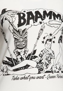 QueenKerosin Print-Shirt Bammm (1-tlg) mit Retro Front Print