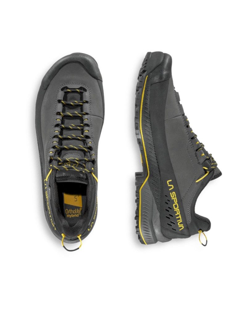 La Sportiva TX5 Evo GTX (Zustieg, Nubukleder, wasserdicht) carbongrau/gelb Herren Wanderschuh – Bild 2 von 5