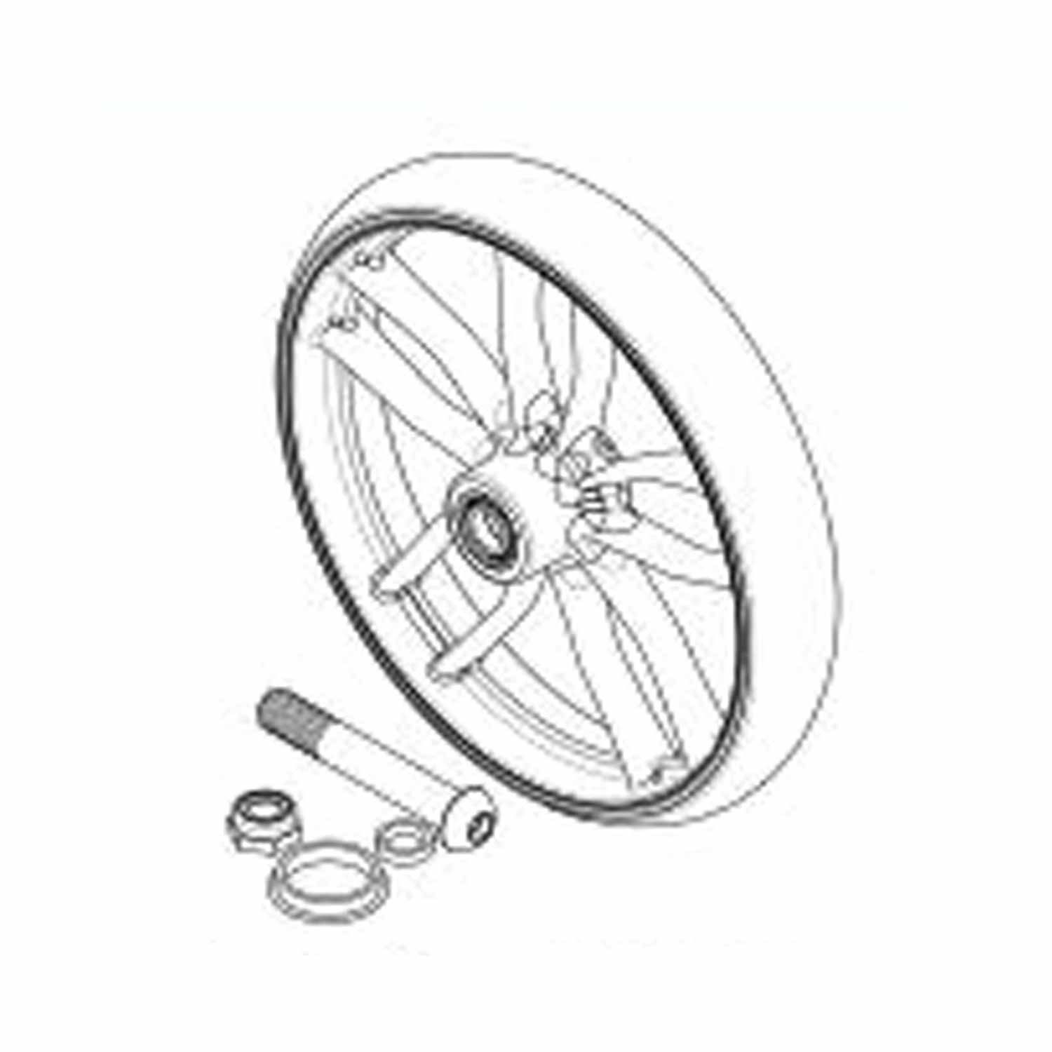 RUSSKA Ersatzrad RUSSKA Elan Classic Hinterrad mit Lager & Schrauben