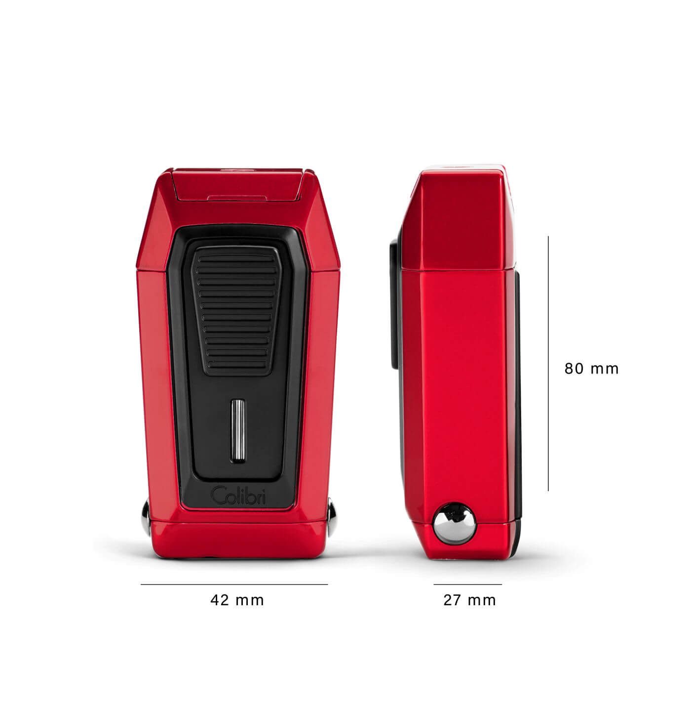 Colibri 1928 Feuerzeuge Quantum LI970C - Zigarrenfeuerzeug - Triple Jet Flame, integrierter Cutter V-Cut