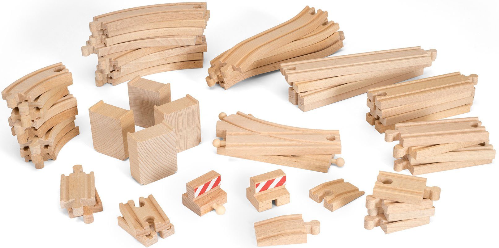BRIO® Gleise-Set Holzschienenset, WORLD Großes Schienensortiment, FSC® - schützt Wald