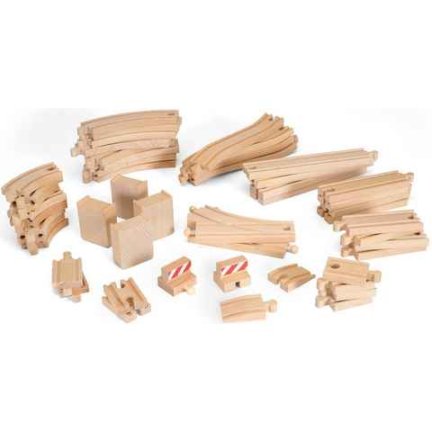 BRIO® Gleise-Set Holzschienenset, WORLD Großes Schienensortiment, FSC®- schützt Wald - weltweit