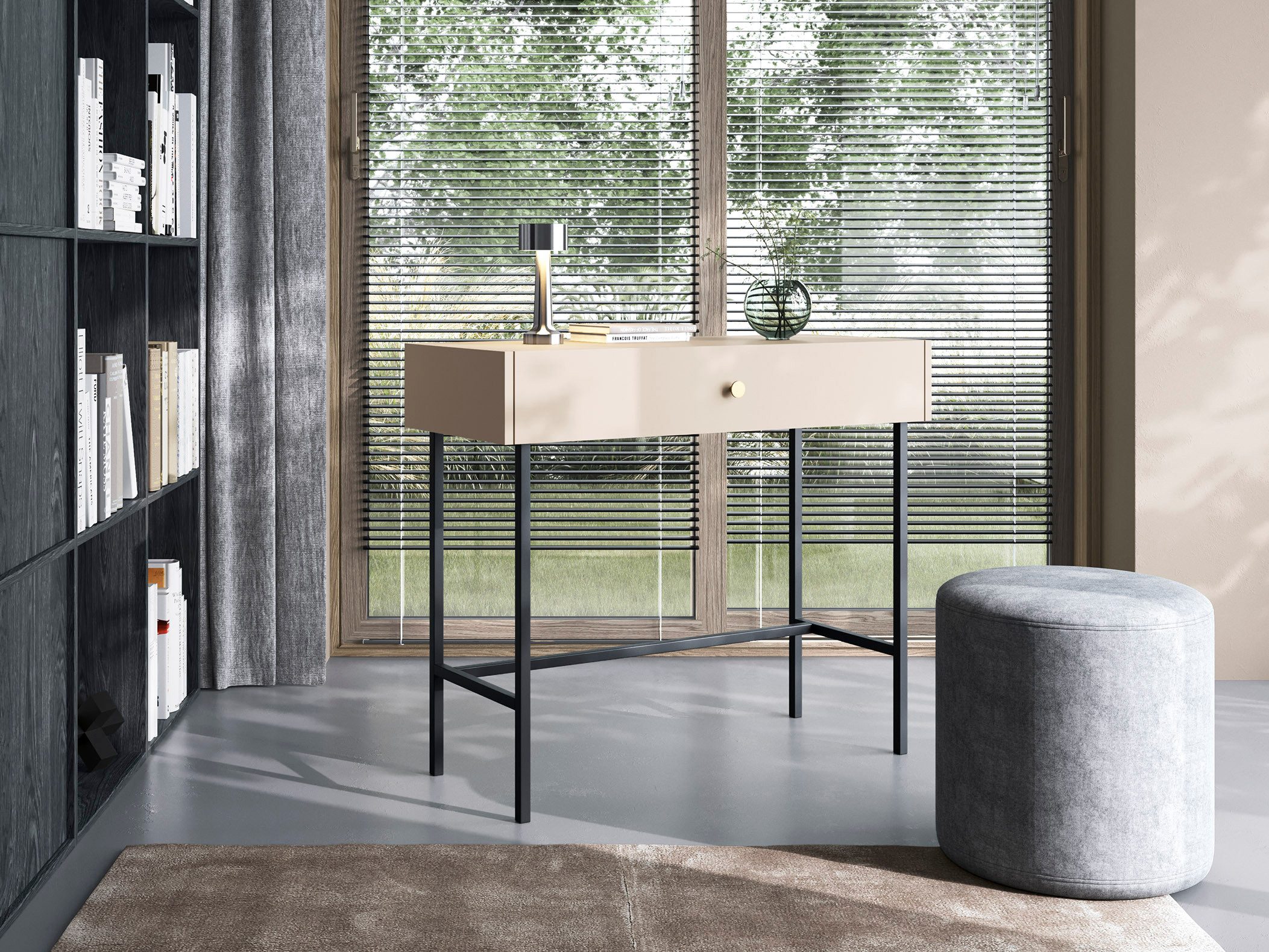 Compleo Schminktisch mit Schublade, Japandi design, günstig online kaufen