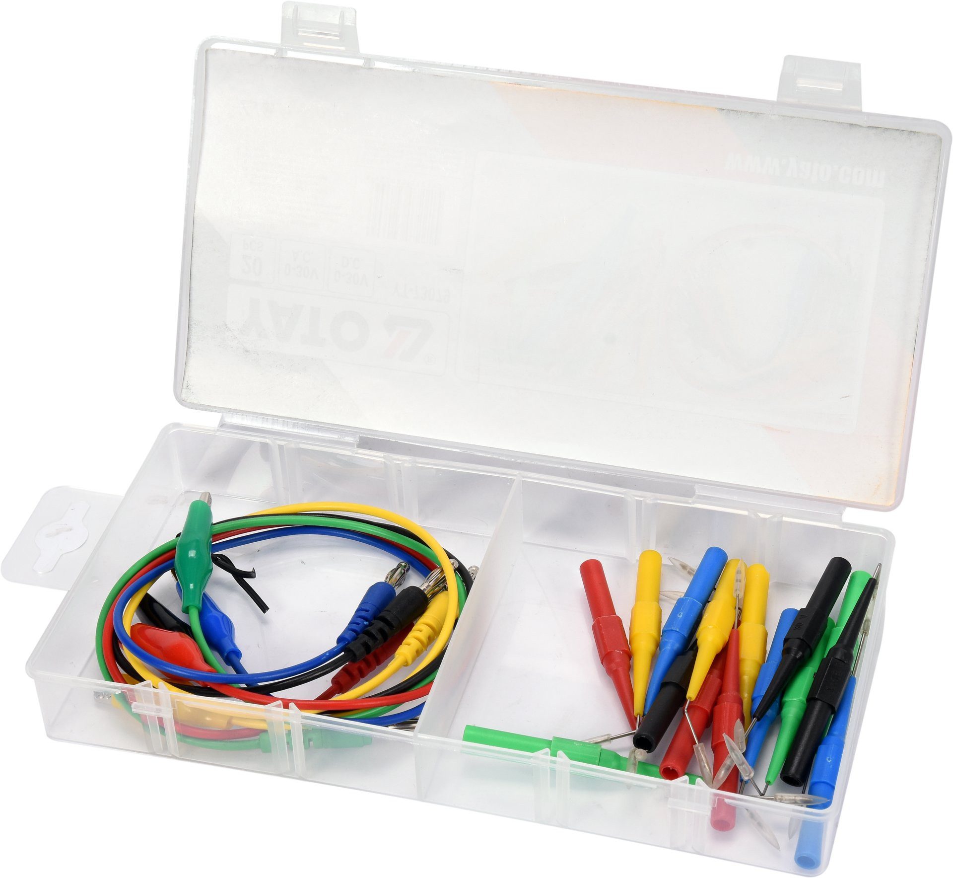 Yato Werkzeugset Messleitungs‑ und Adapterset für Multimeter, 20‑teilig