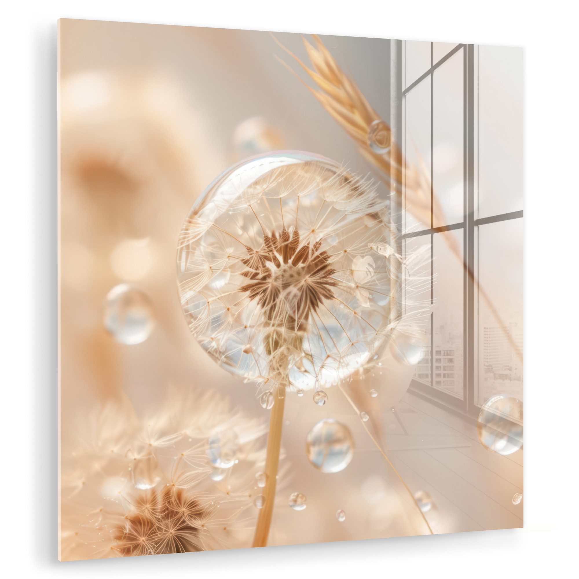 MuchoWow Acrylglasbild Löwenzahn - Wasser - günstig online kaufen
