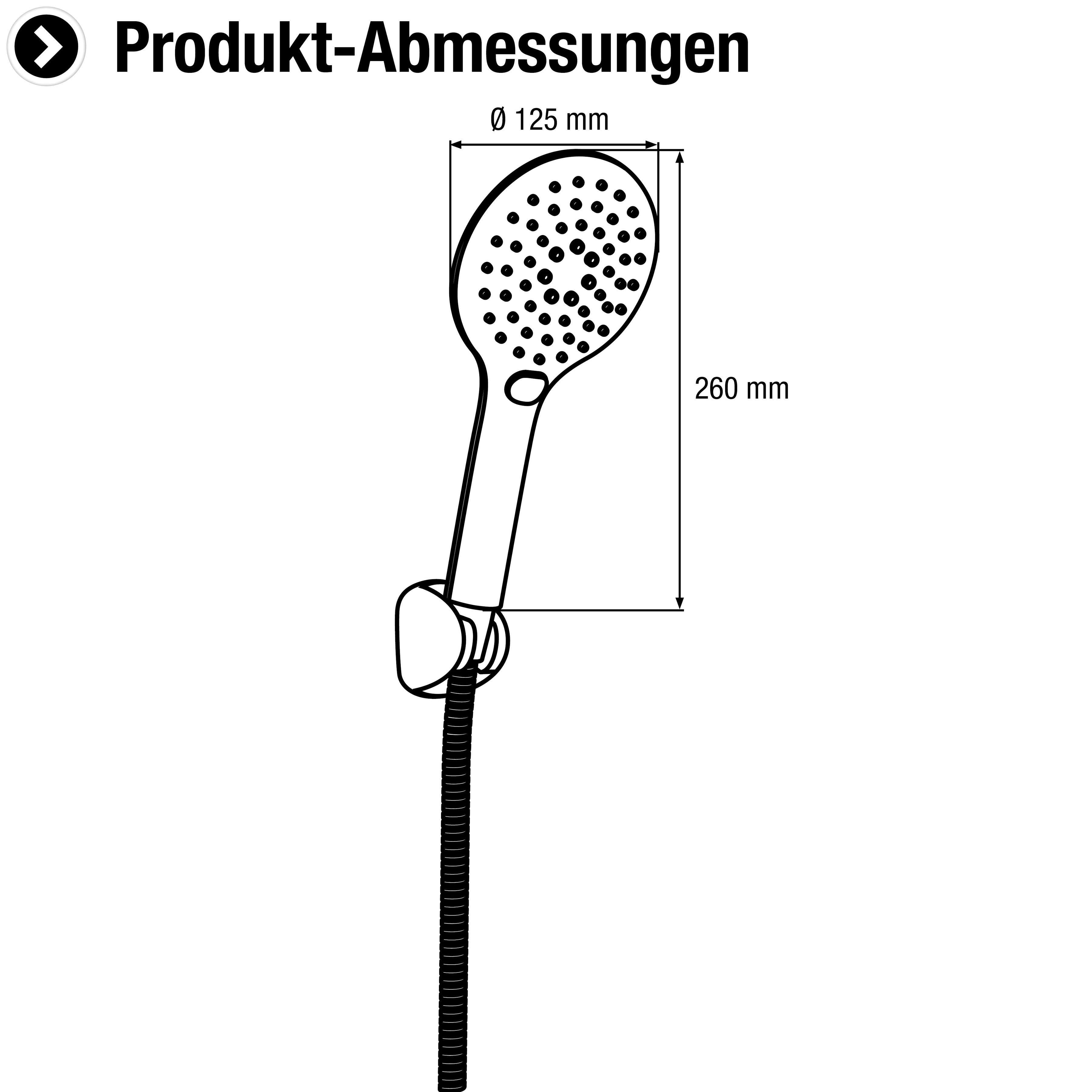 CORNAT Brausegarnitur, Durchlauferhitzer für Strahlart(en), 3 geeignet