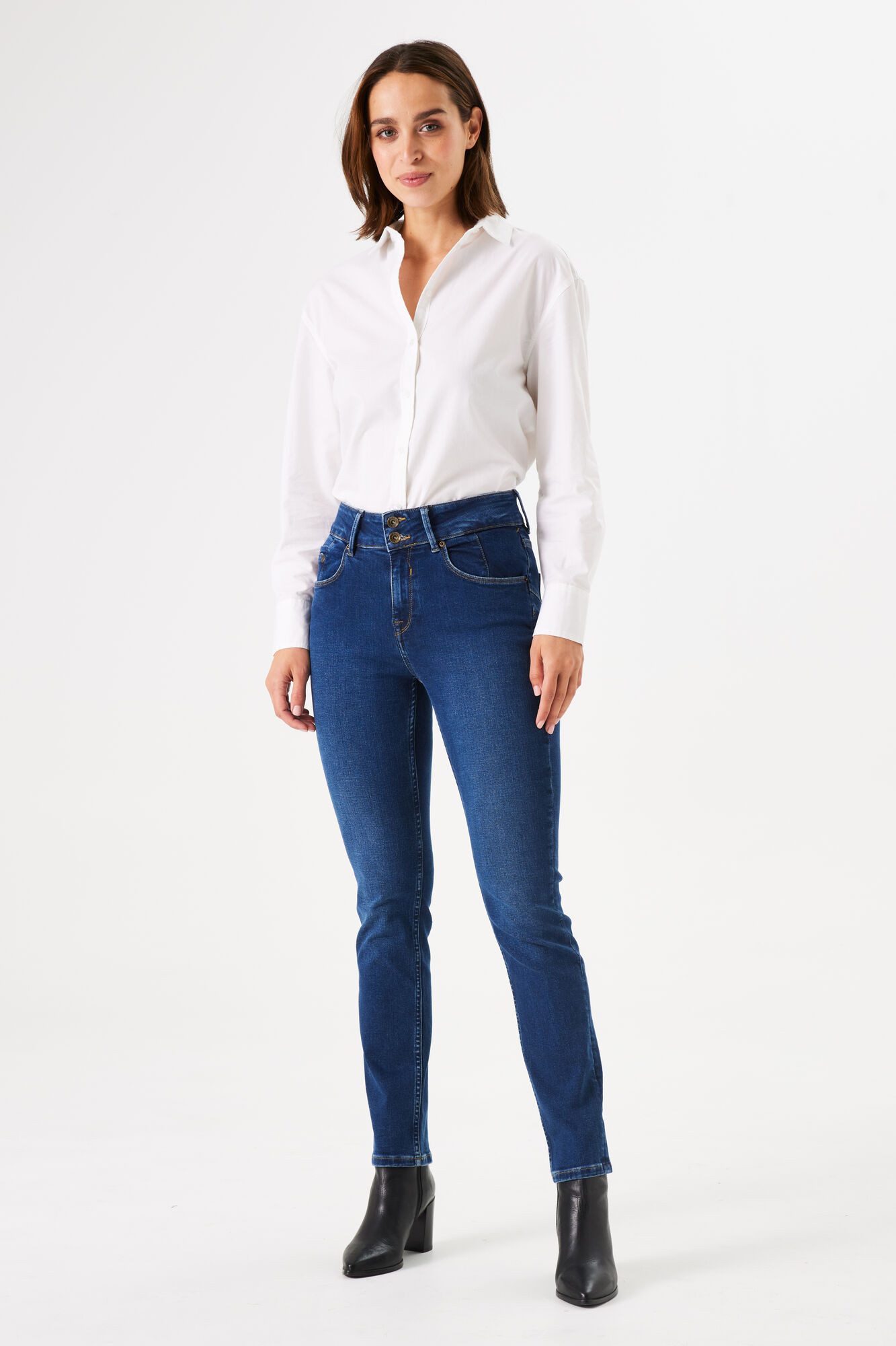 Garcia Slim-fit-Jeans Caro slim curved
