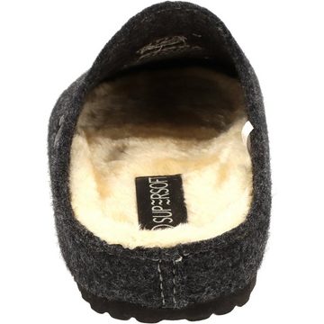 SUPERSOFT Damen Clogs 522-298 "Schaf" gefüttert Filz Pantoffeln Hausschuh gepolstert