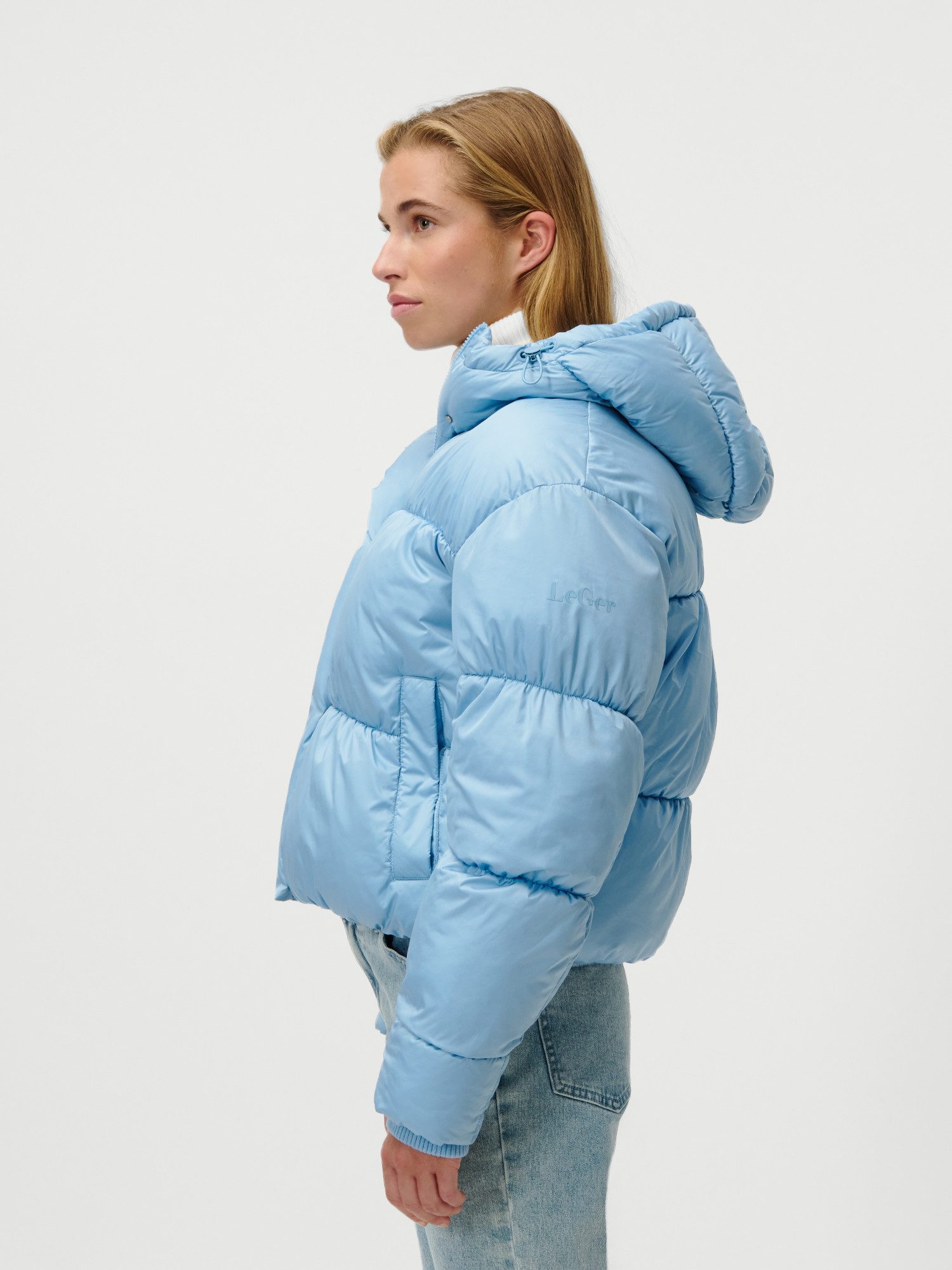 LeGer Steppjacke Viveka, LeGer by Lena Gercke Cropped, mit Rucksack-Riemen innen, Winterjacke
