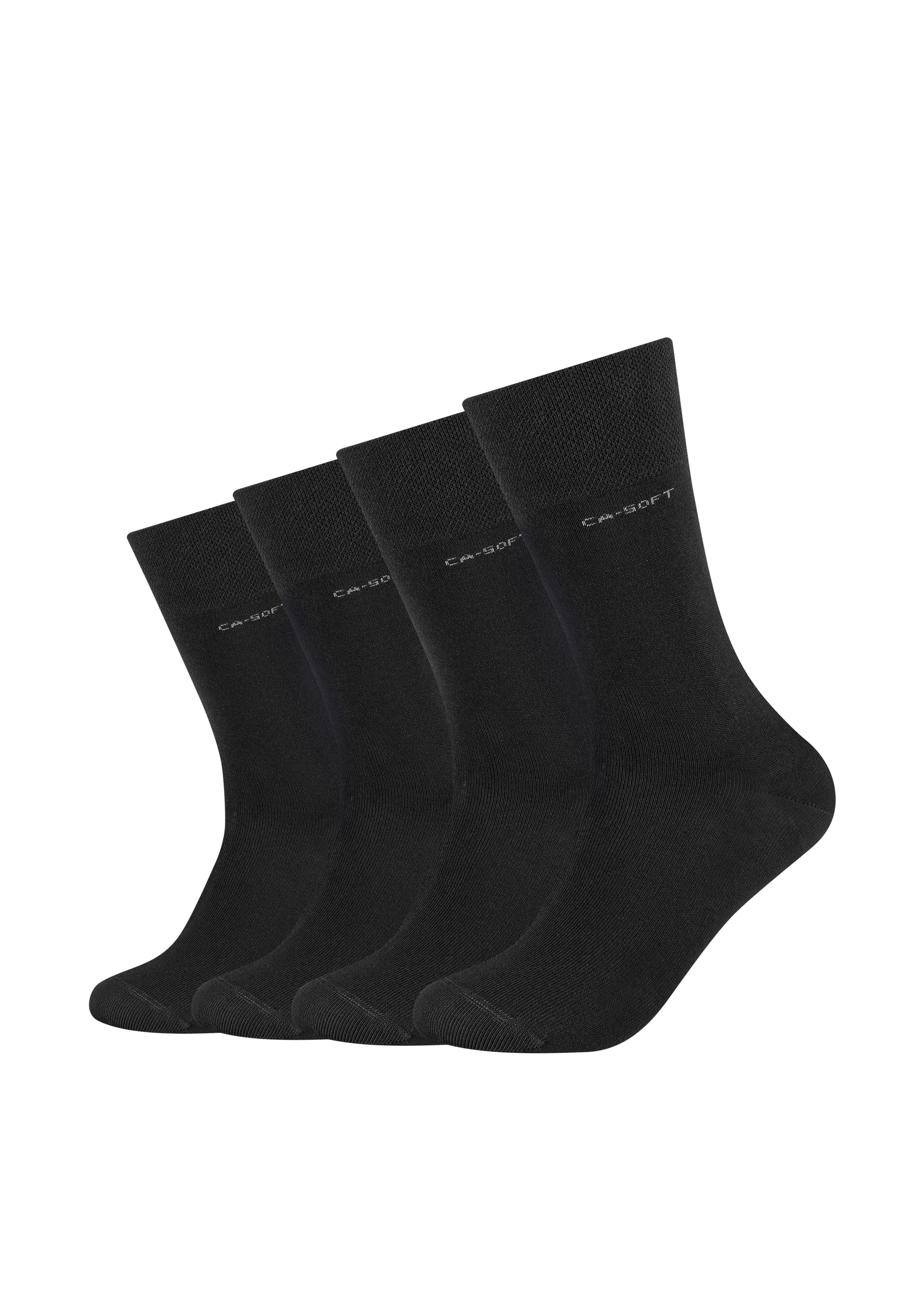 Camano Socken ca-soft (4 Paar) mit verstärktem Fersen- und Zehenbereich