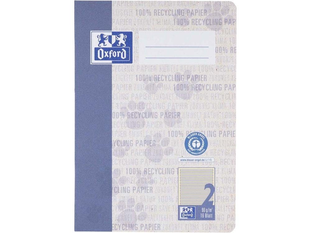 OXFORD Schulheft OXFORD Recycling-Schulheft DIN A5, Lineatur 2 (Kon
